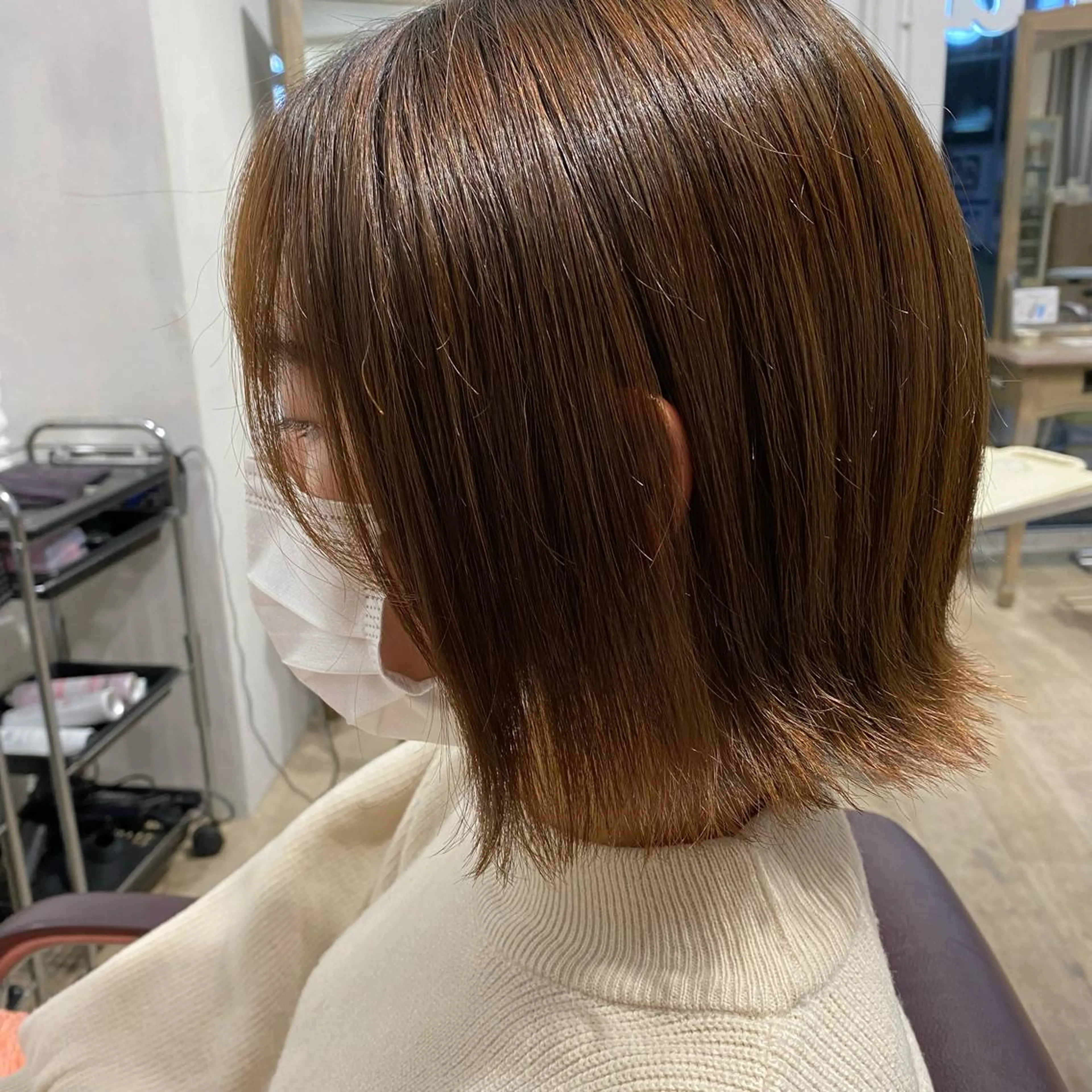 ミディアム equal銀座 黒田💚のヘアスタイル