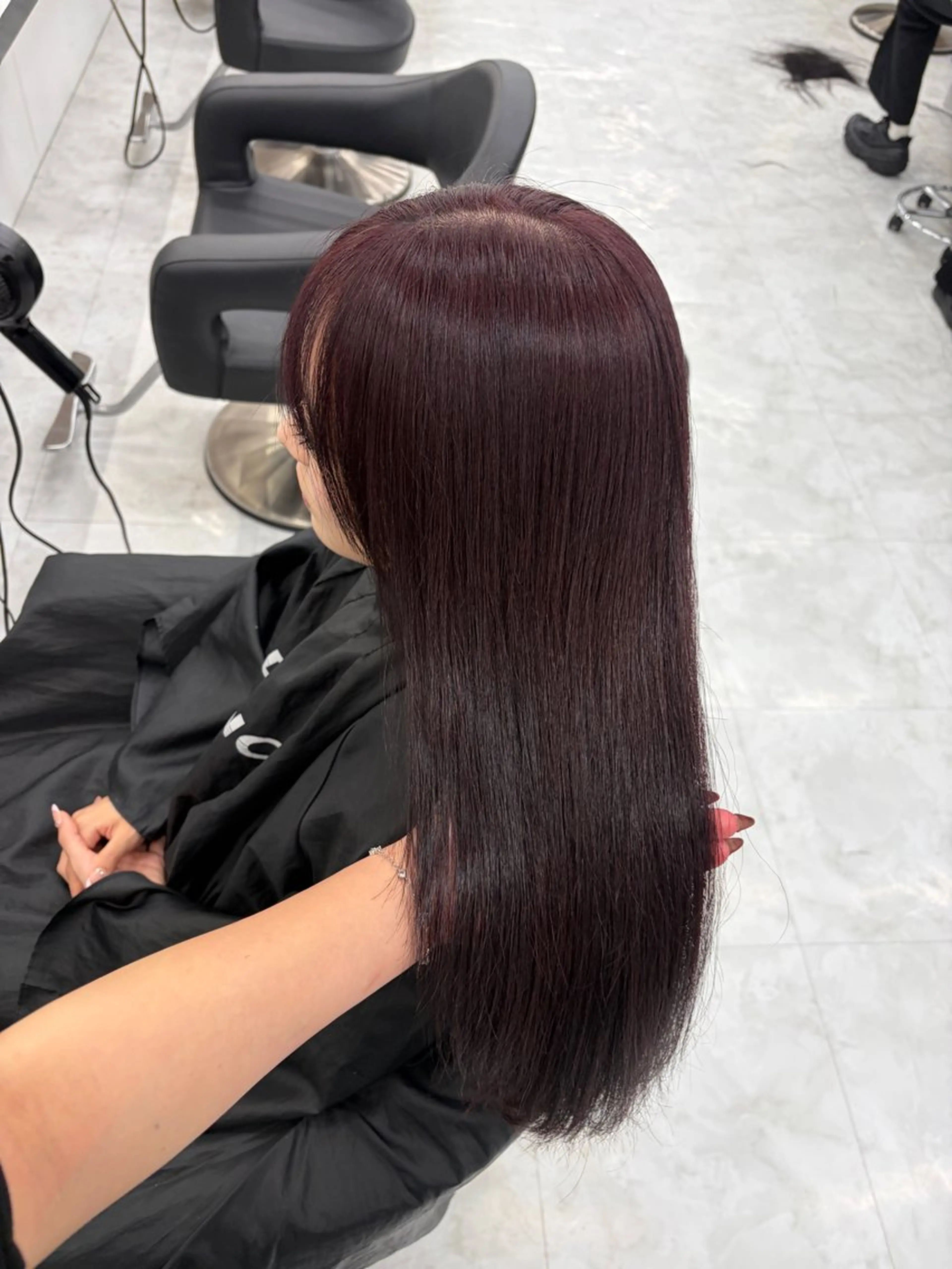 ロング カラー カット ヘアカラー トリートメント ヘアセット 透明感うる艶カラー 🤍MANAMIのヘアスタイル