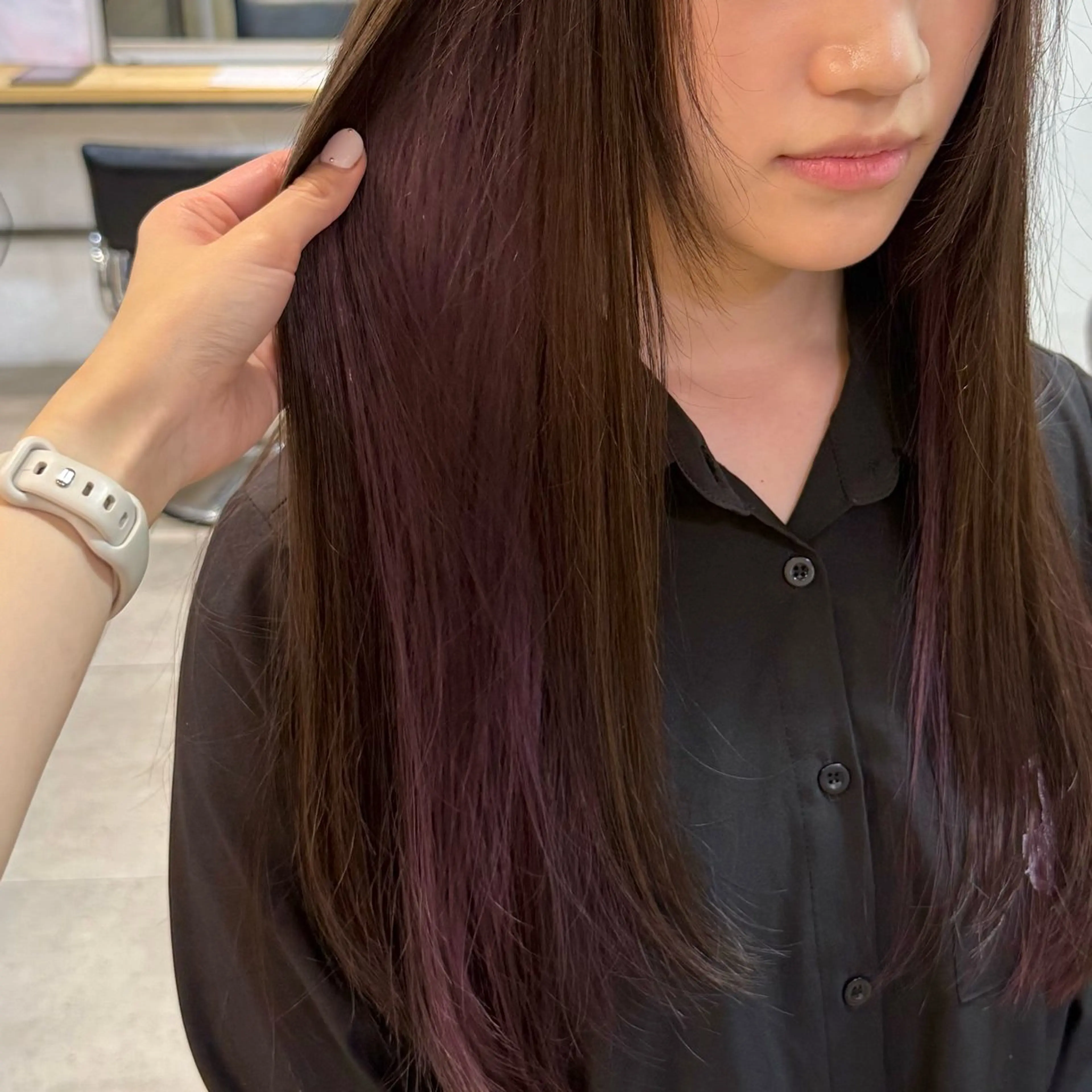 ロング カラー ヘアカラー Lomalia もえか/ボブパーマのヘアスタイル