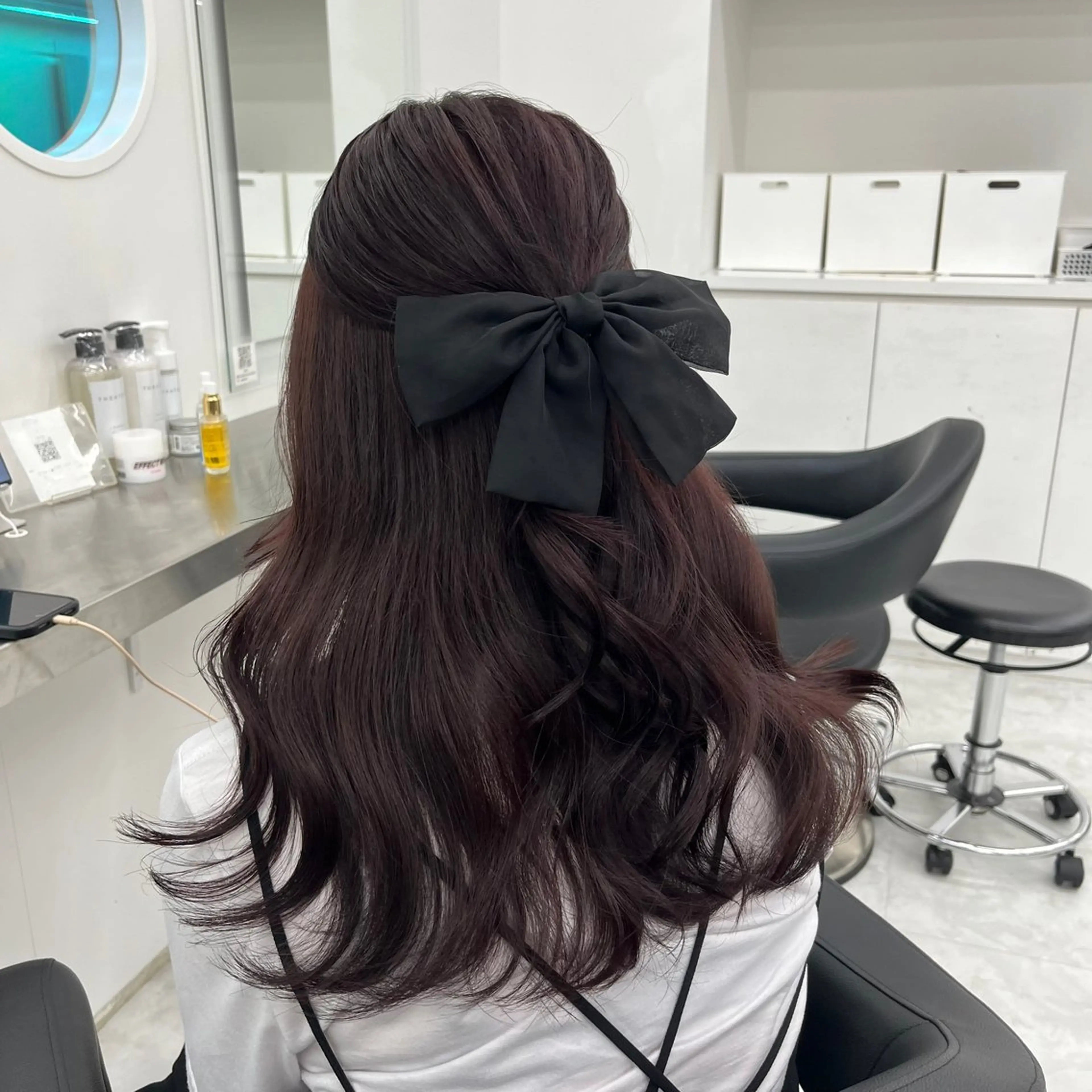 ロング カラー ヘアアレンジ ヘアカラー ヘアセット 🫧‪🎀うる艶暖色 🏹Nanako🎀のヘアスタイル