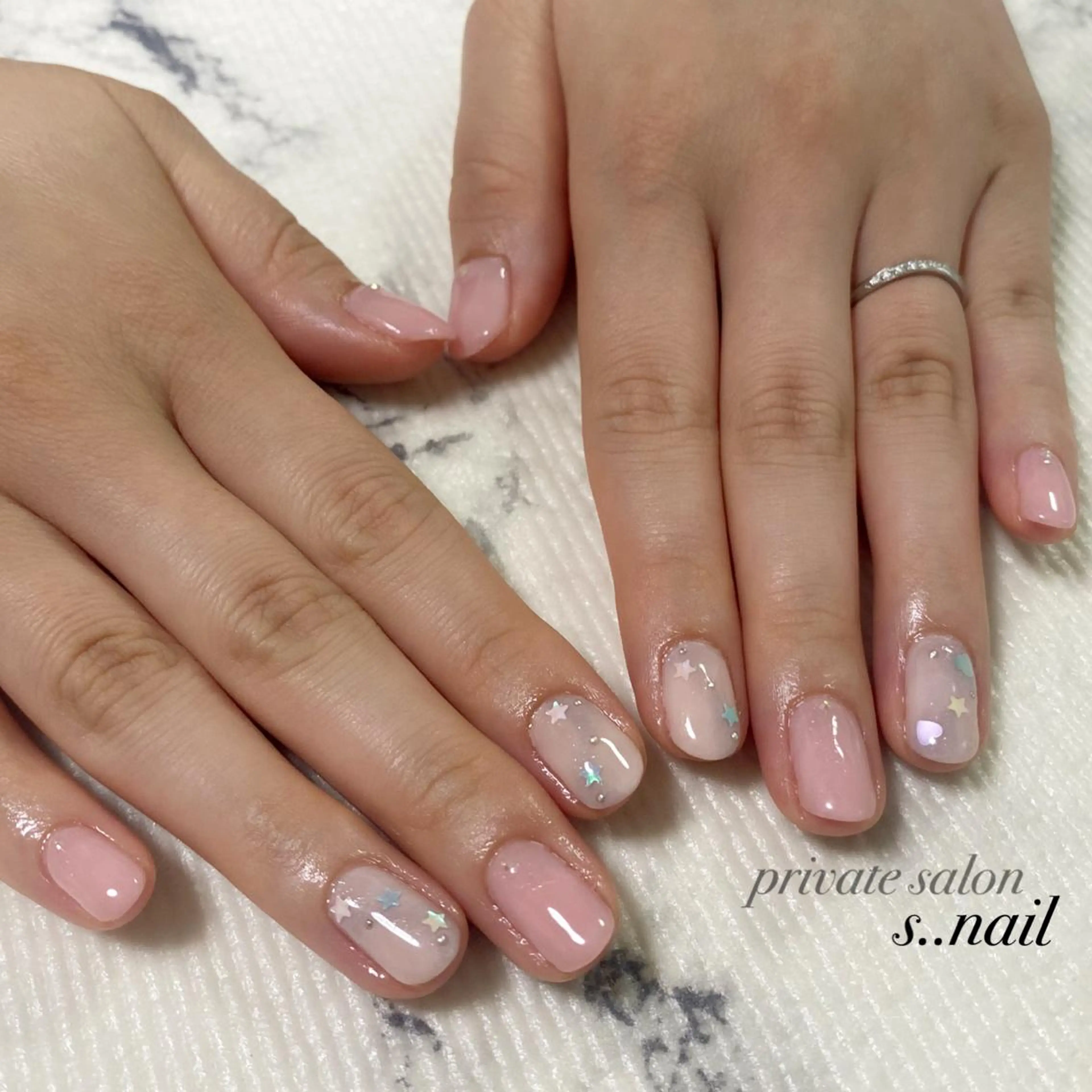 ネイル ピンク ハンドネイル フットネイル s..nail / MORITAのネイルデザイン