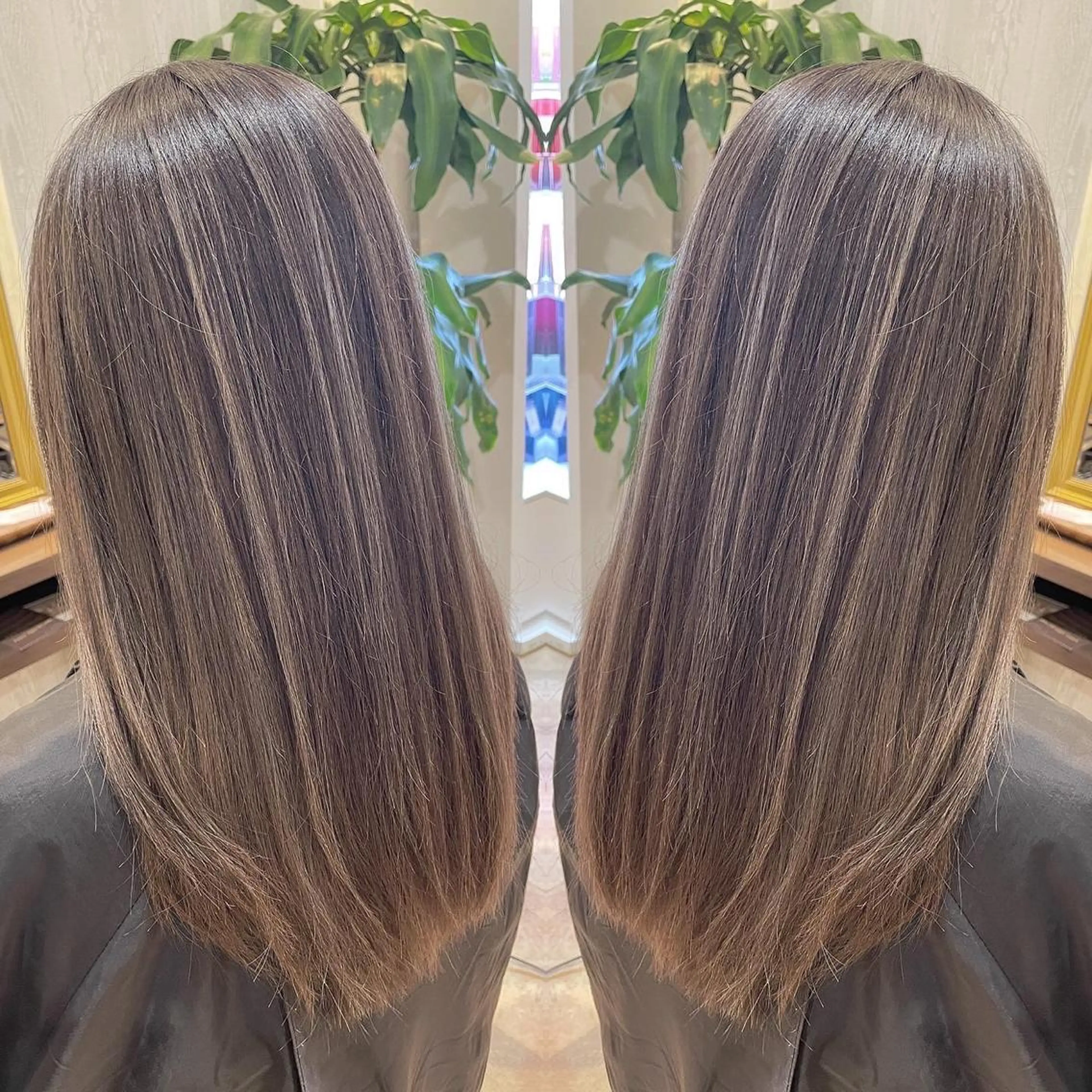 セミロング カラー アッシュ 透明感カラー ハイライトカラー 外国人風カラー ハイライト ヘアカラー トリートメント 河合秀明/ショート /ボブ/レイヤーのヘアスタイル