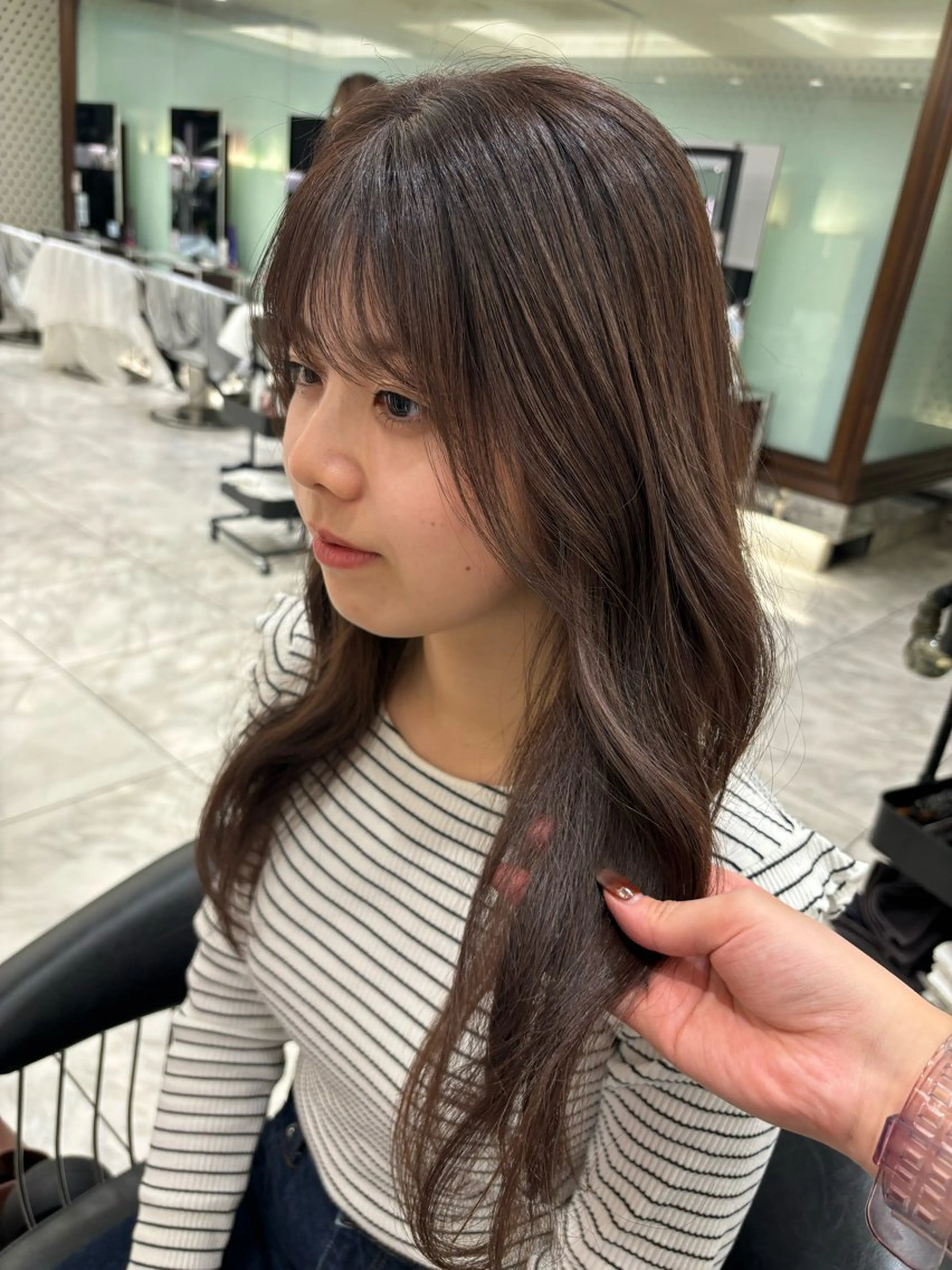 カラー ブラウンカラー 透明感カラー ヘアカラー 🌸銀座No.1パー マ🌸いでいあやのヘアスタイル