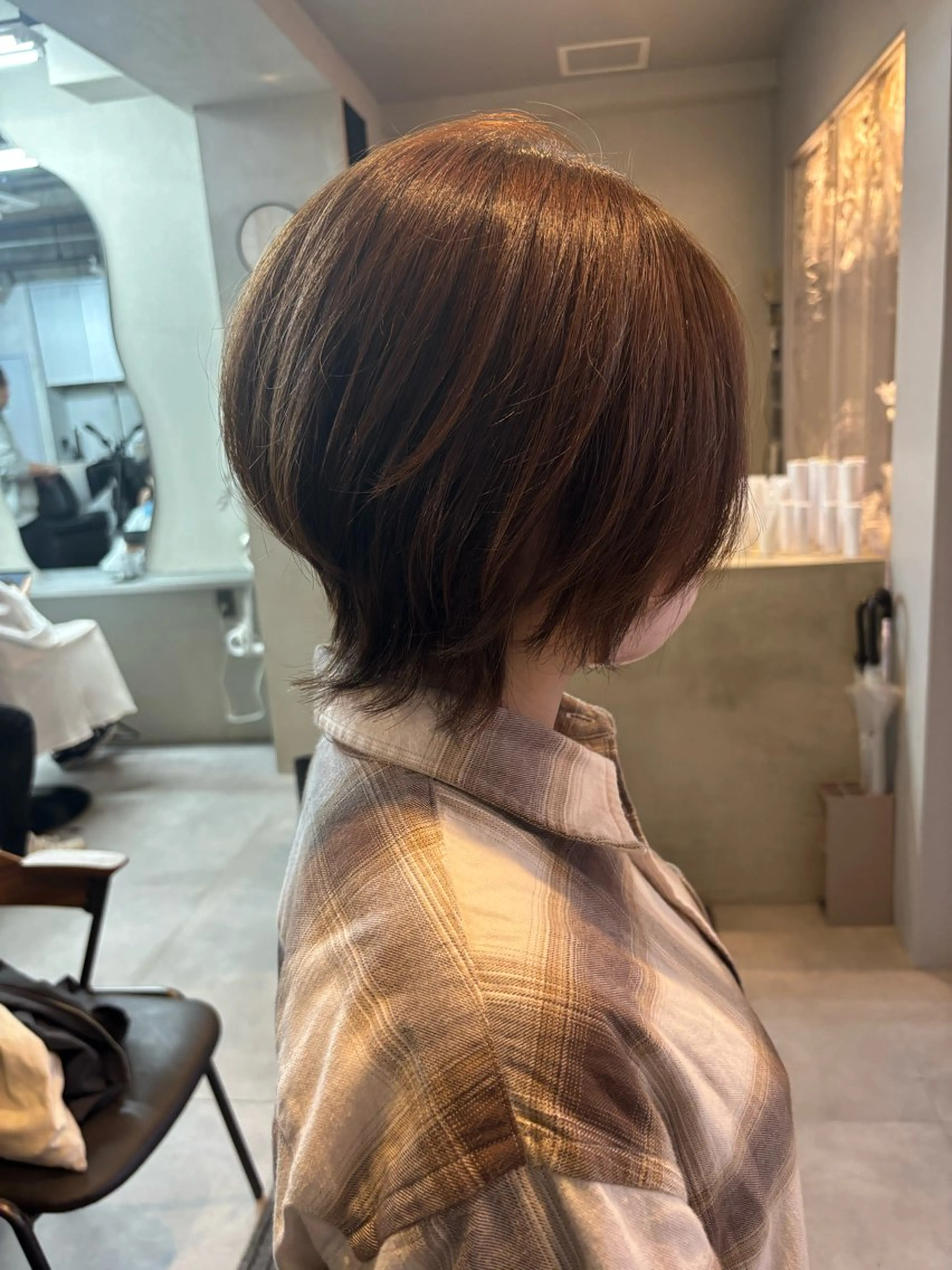 ショート 丸みショート ショートヘア ウルフカット nico麻生　長谷川 裕月のヘアスタイル