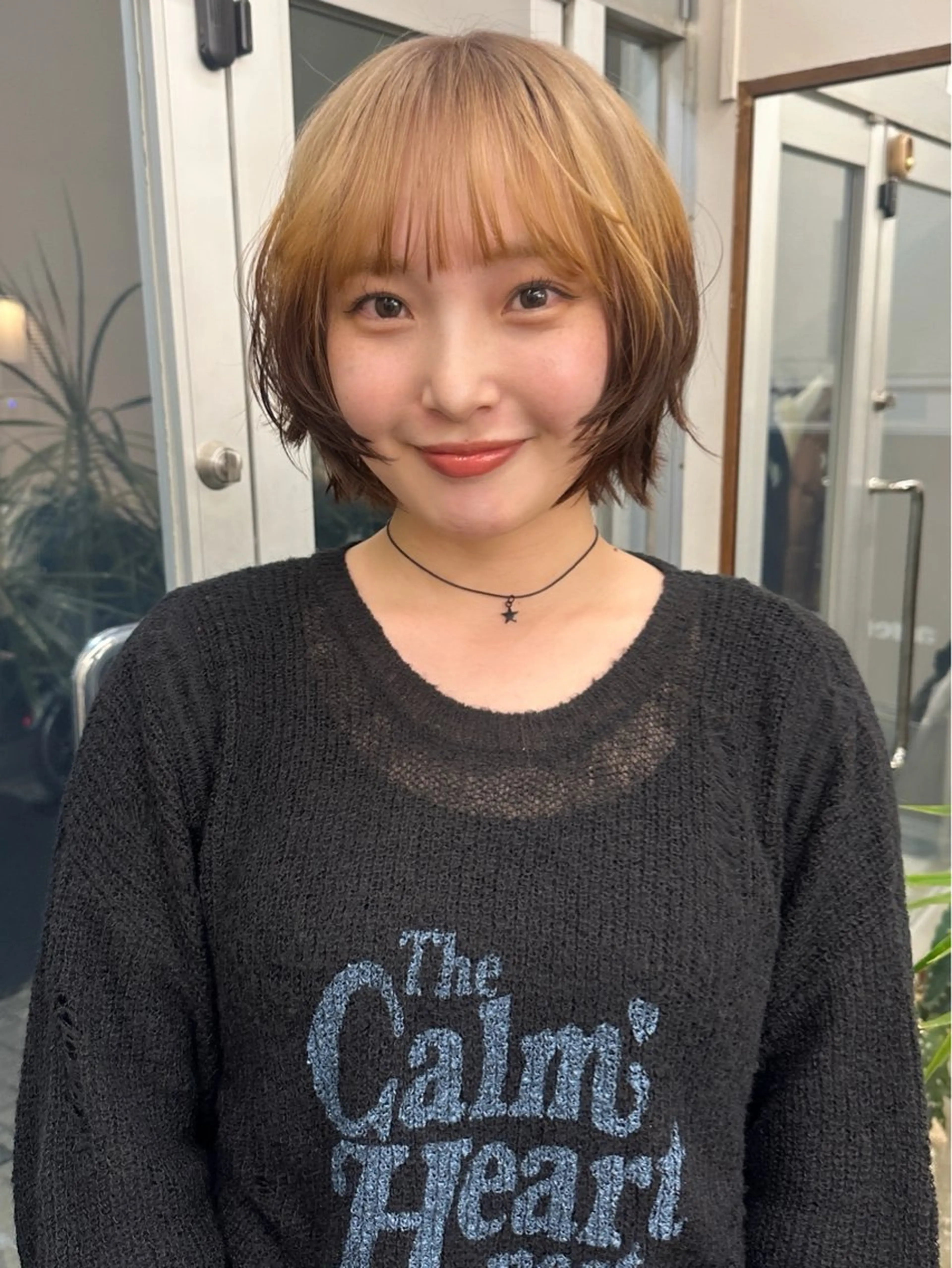 ミディアム カラー ヘアカラー トリートメント 🐏nao /レイヤーカット🐏のヘアスタイル