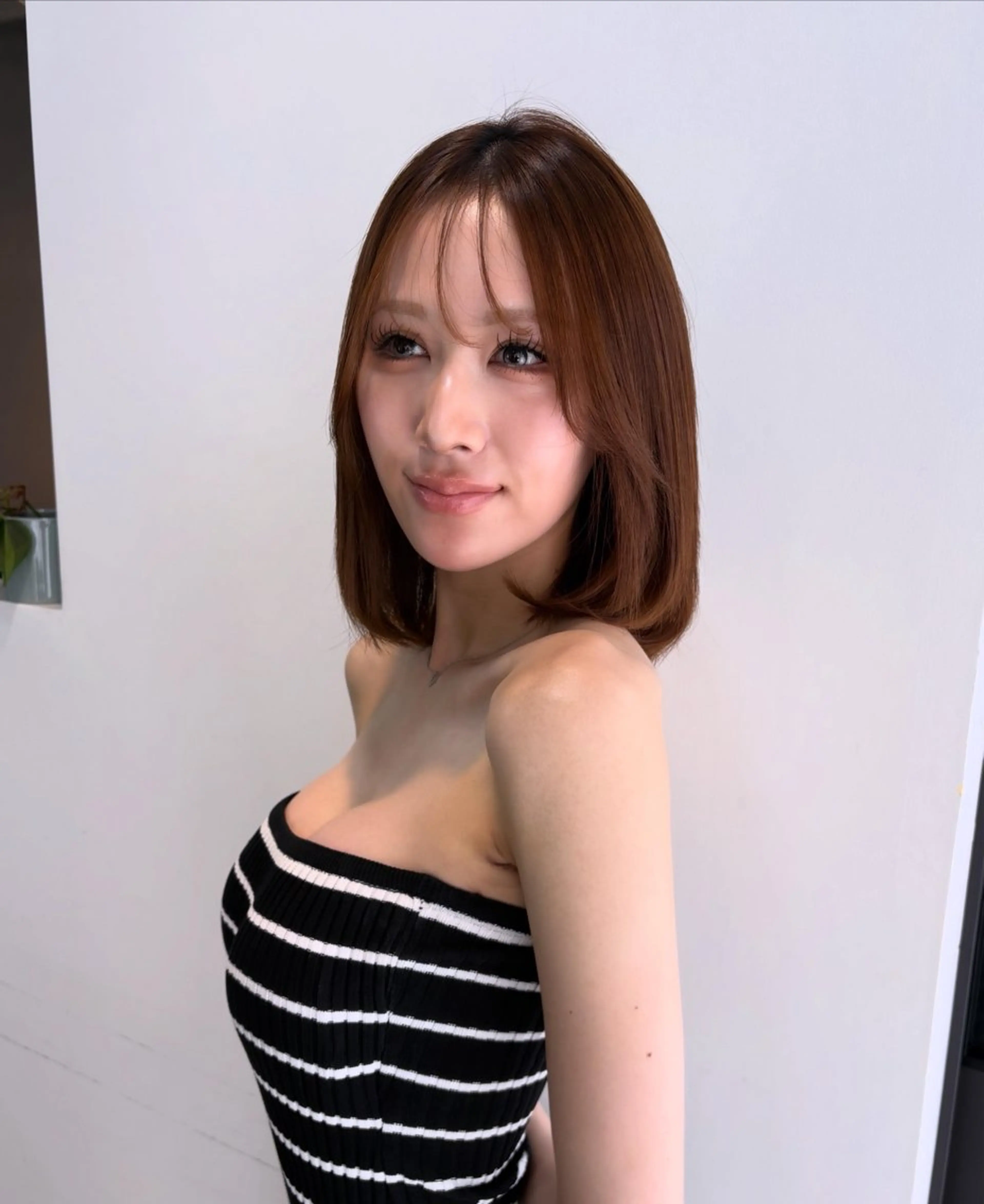 ショート 縮毛矯正 艶髪カラー・縮毛矯正 ・レイヤーAsunaのヘアスタイル