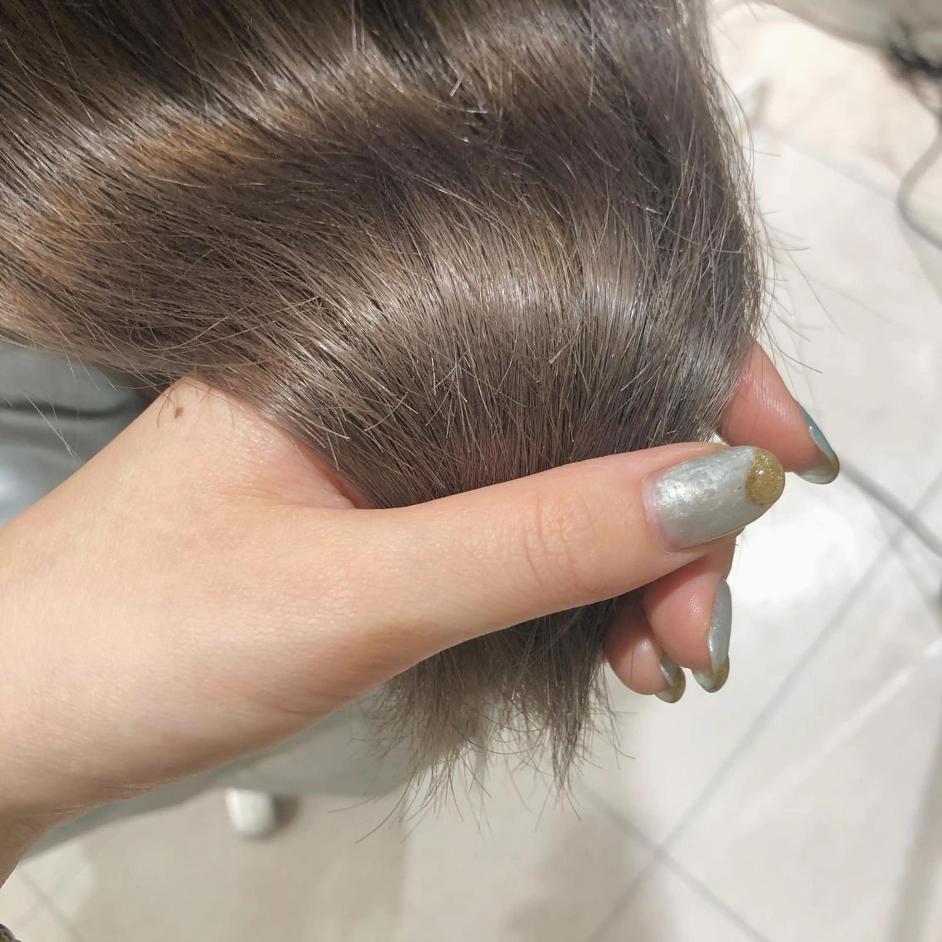 ミディアム カラー ヘアアレンジ マツエク・マツパ グレージュ 透明感カラー🫧ヘア セット🫧松本菜月の眉毛・アイブロウイメージ