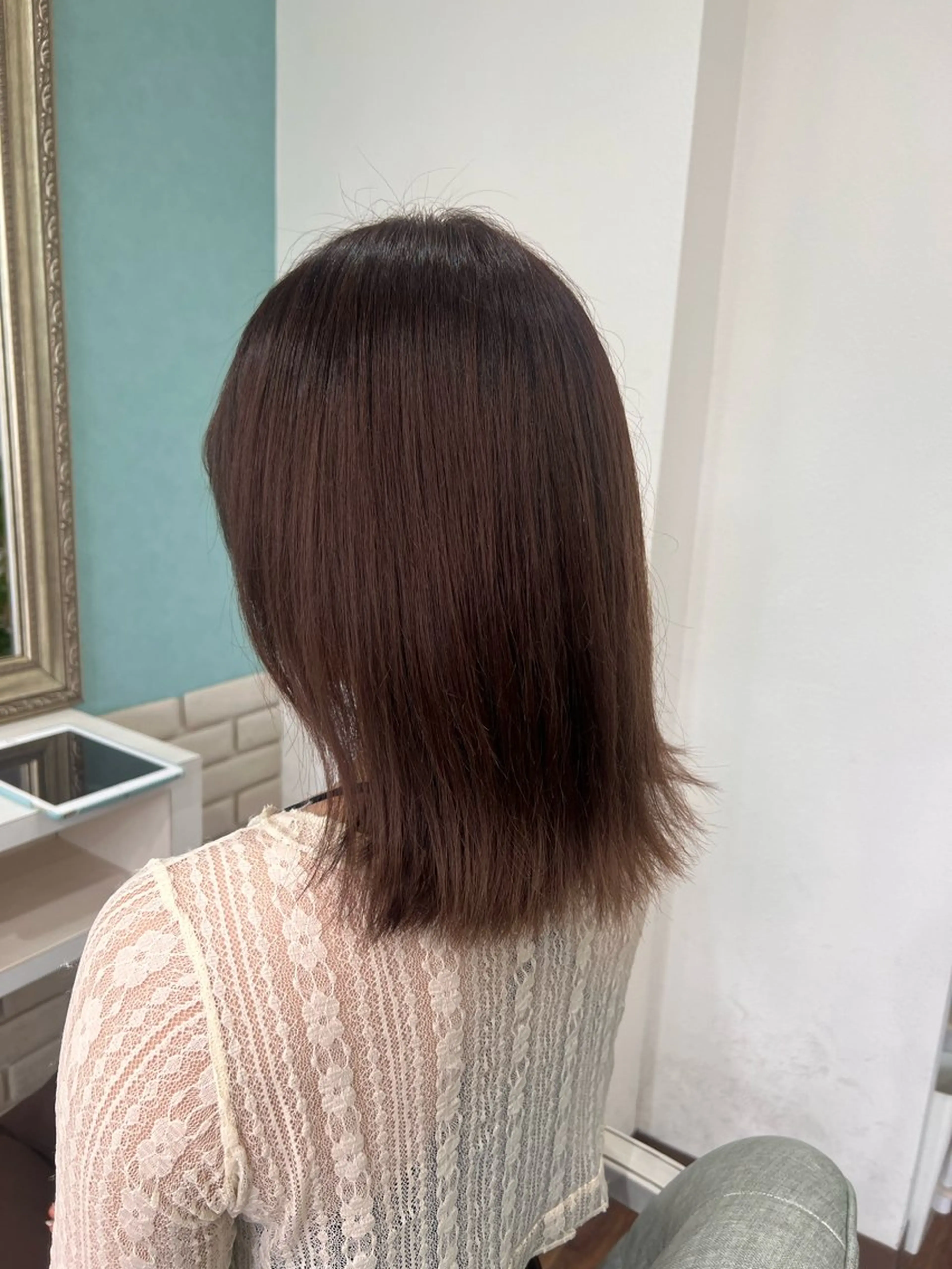 ミディアム カラー ヘアカラー 山下/高田馬場 /美髪/透明感カラーのヘアスタイル