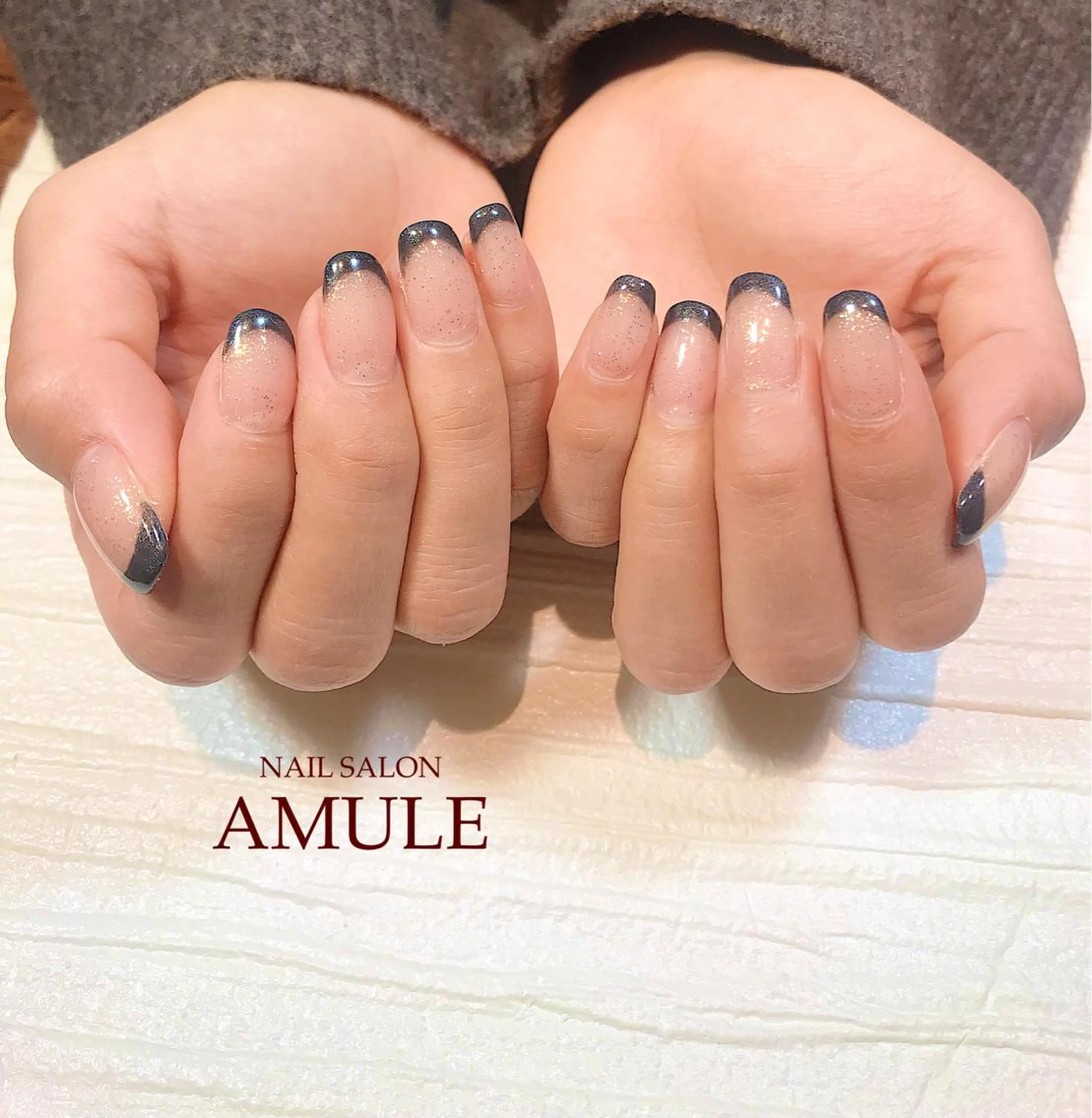 ネイル フレンチネイル ワンカラーネイル ハンドネイル NAILSALON AMULEのネイルデザイン