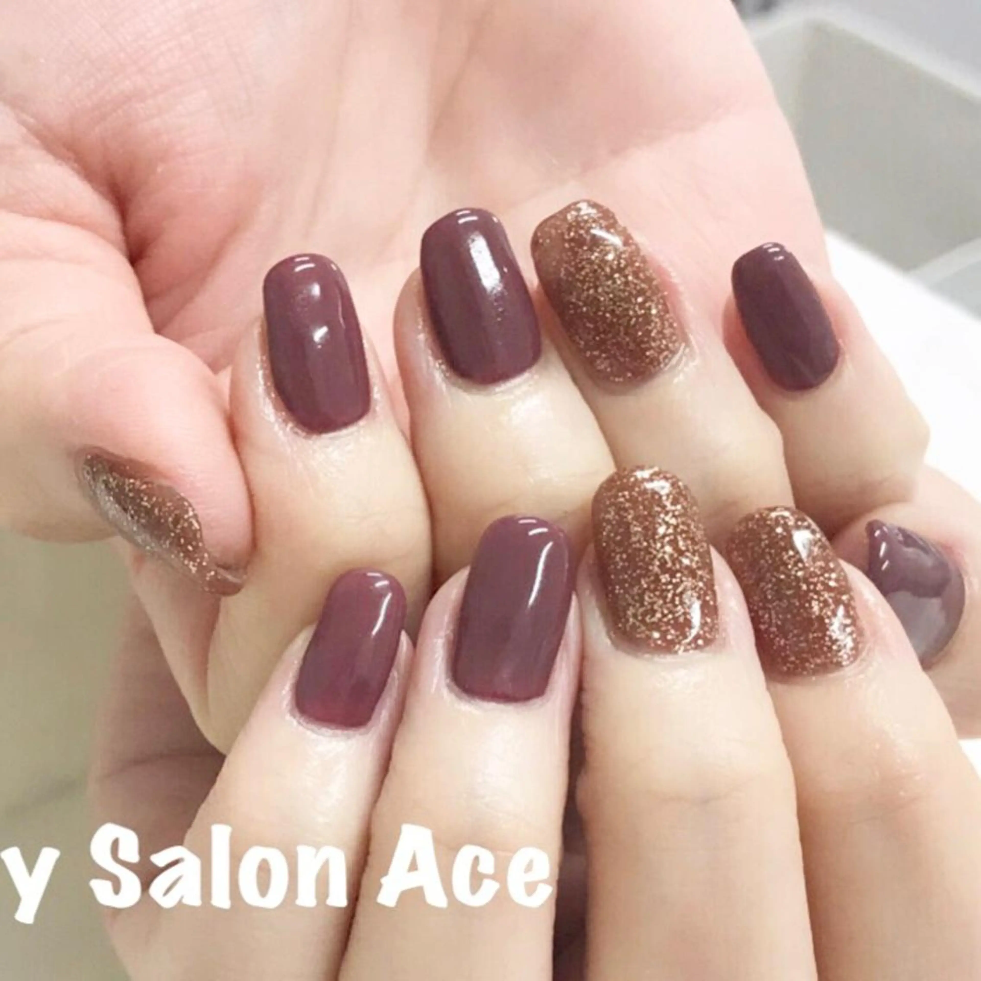 ネイル ラメ(グリッター) 池袋フィルイン Ace♡Nailのネイルデザイン