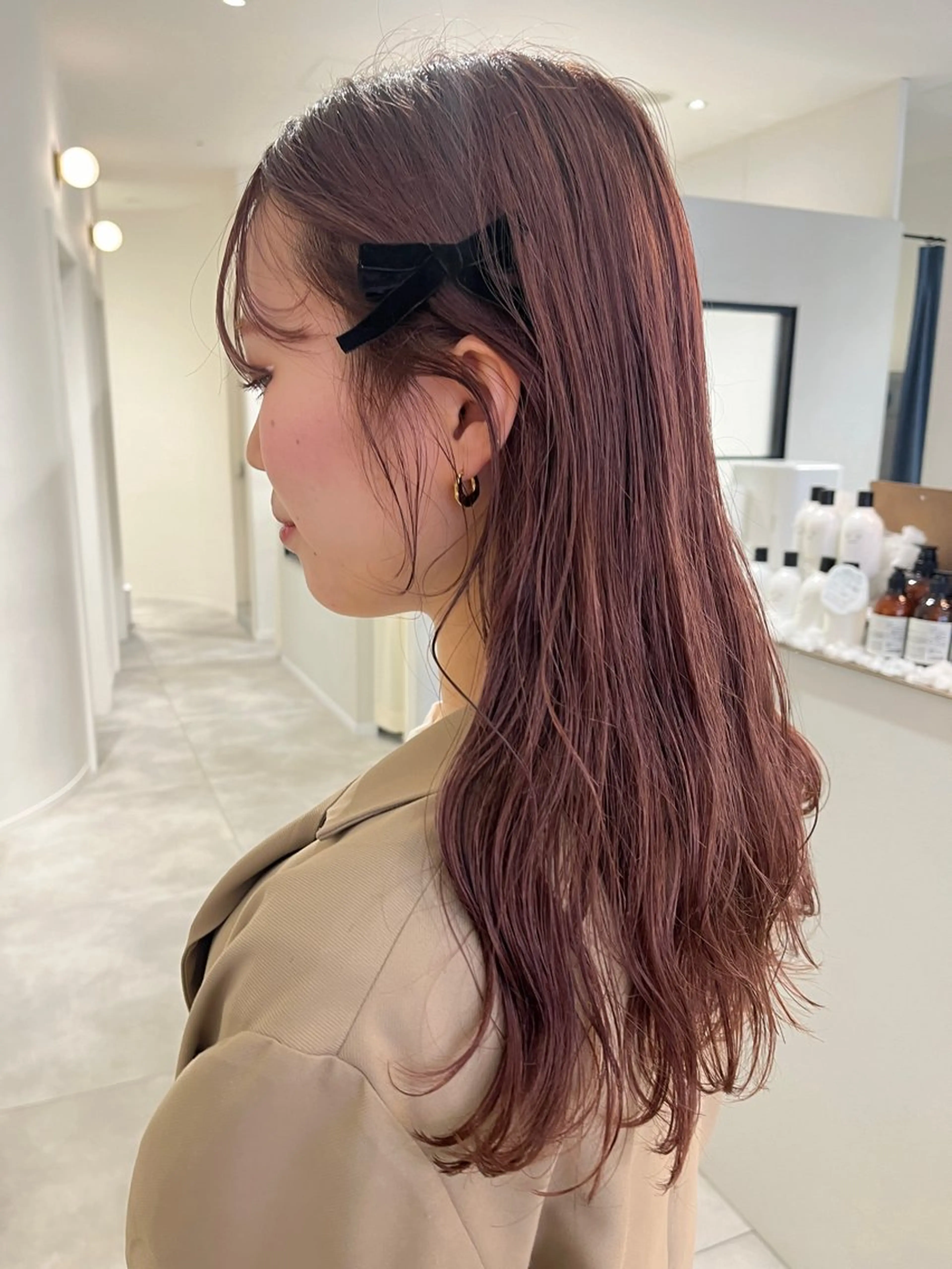 ロング カラー ヘアアレンジ 似合わせ/レイヤー/ ボブ/西島 絢香のヘアスタイル