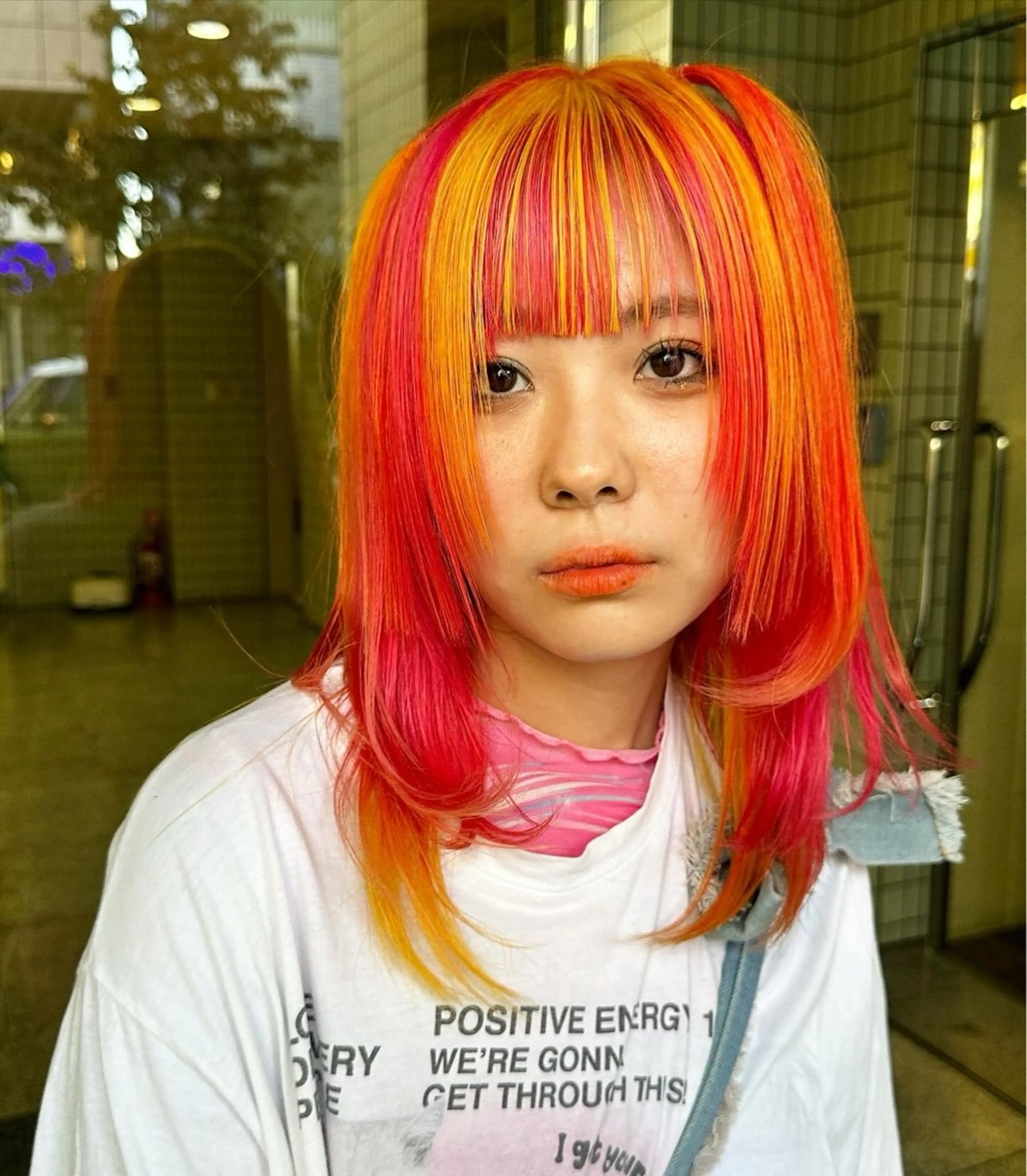 セミロング カラー ヘアアレンジ Nakamura Manaのヘアスタイル