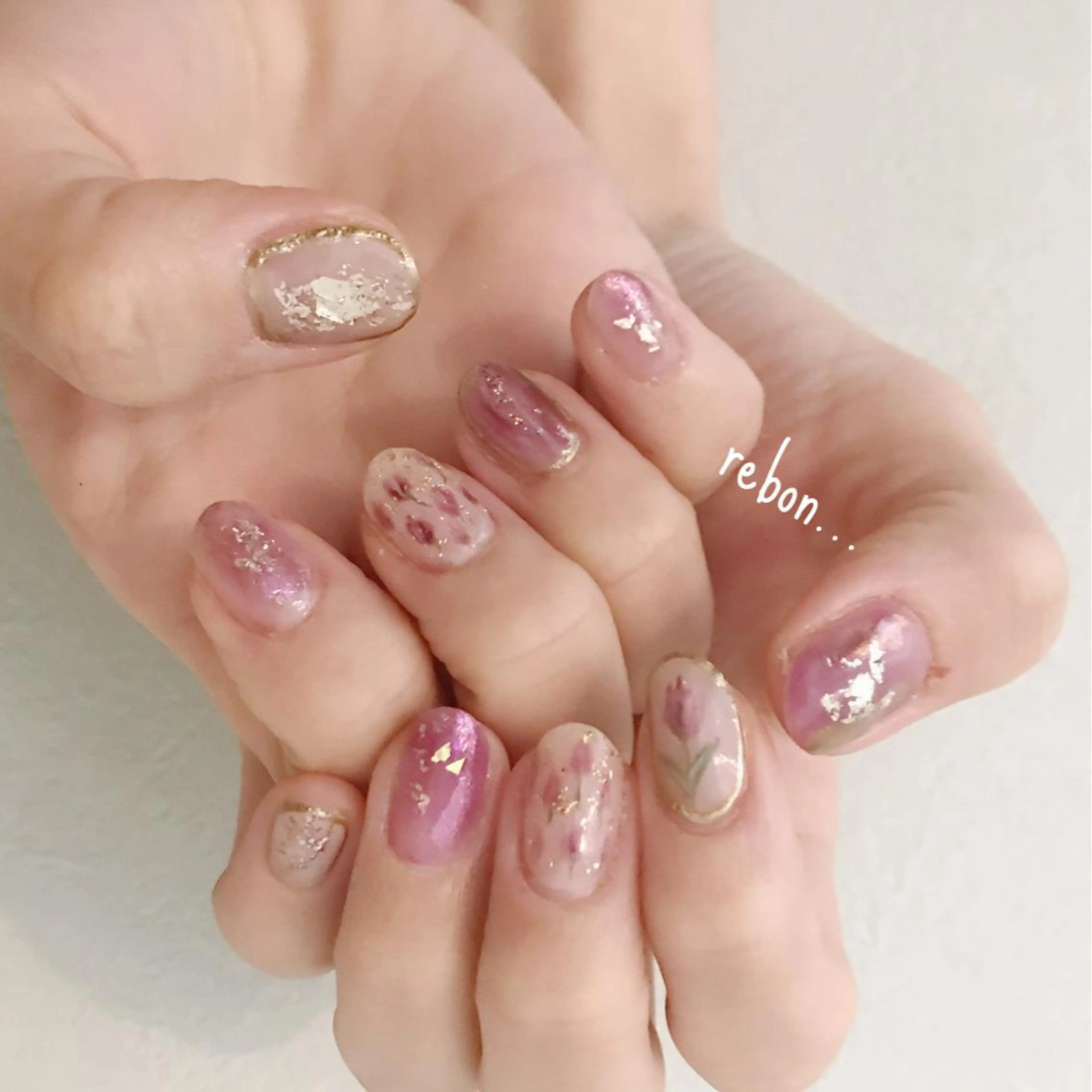 ネイル ハンドネイル フットネイル rebon＊ natsukiのネイルデザイン