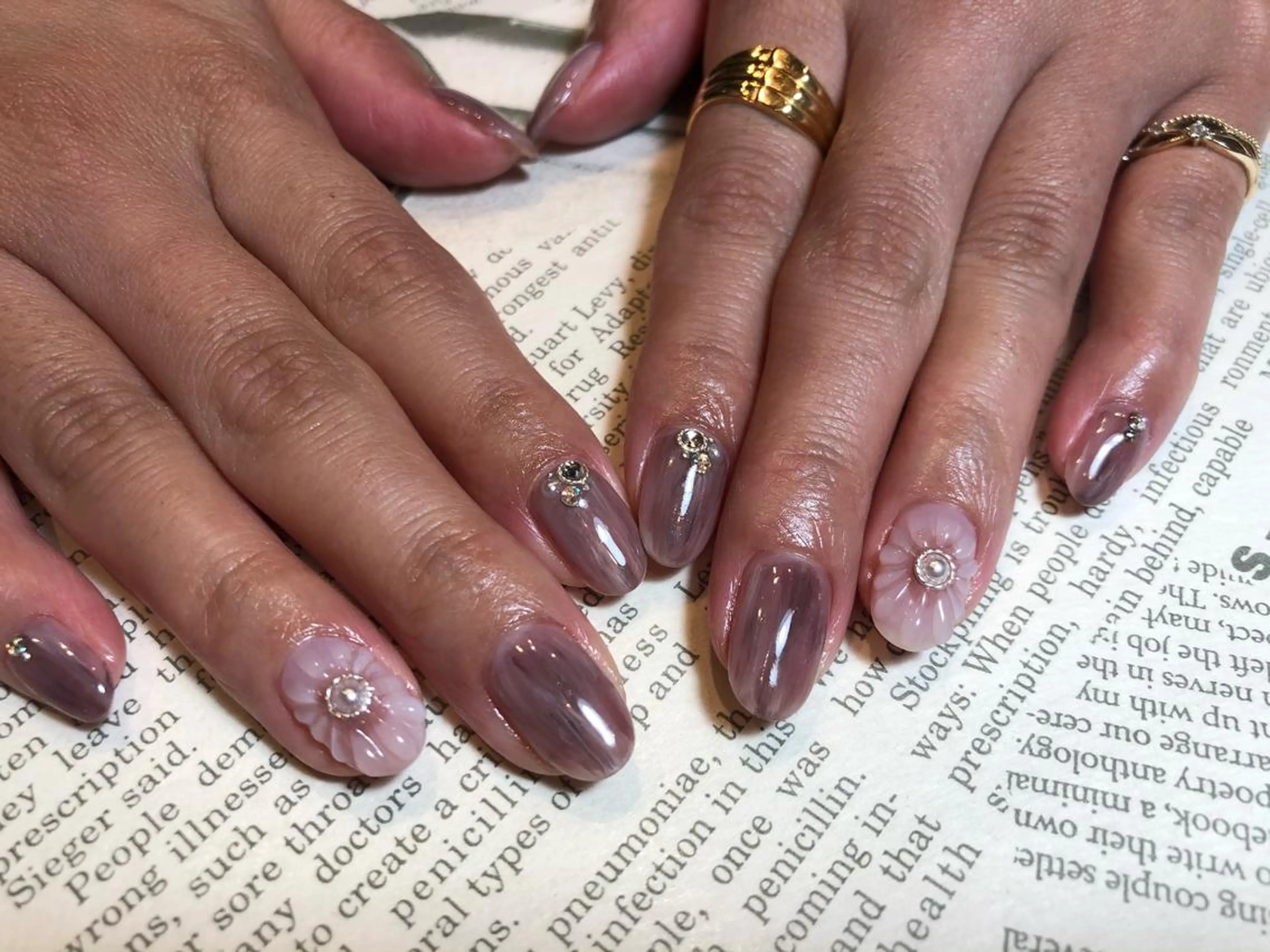 ネイル ハンドネイル パラあり！フィルイン 美フォルムのネイルデザイン