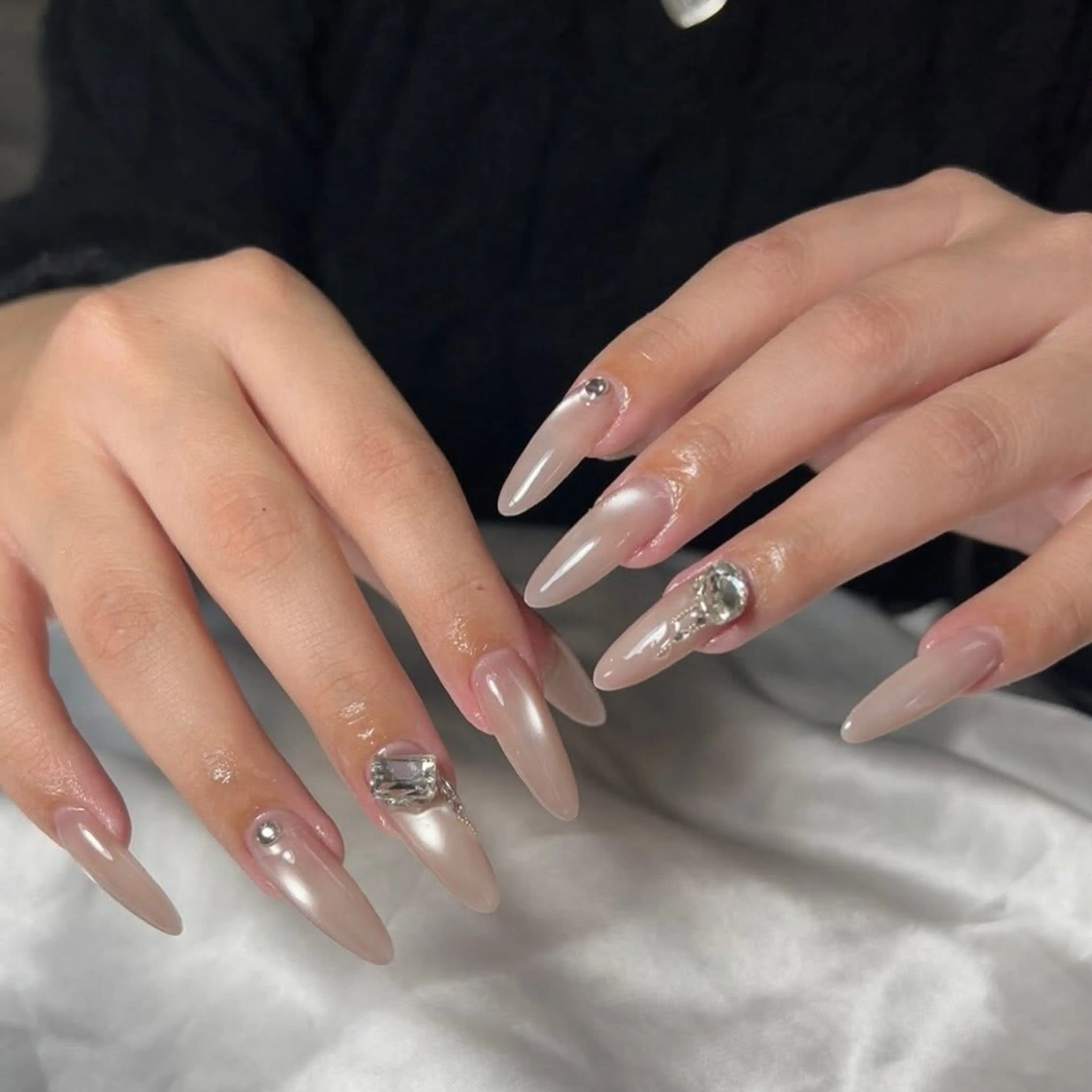 ネイル チークネイル フットネイル フレンチネイル グラデーション 韓国ネイル Yuki nail staffのネイルデザイン