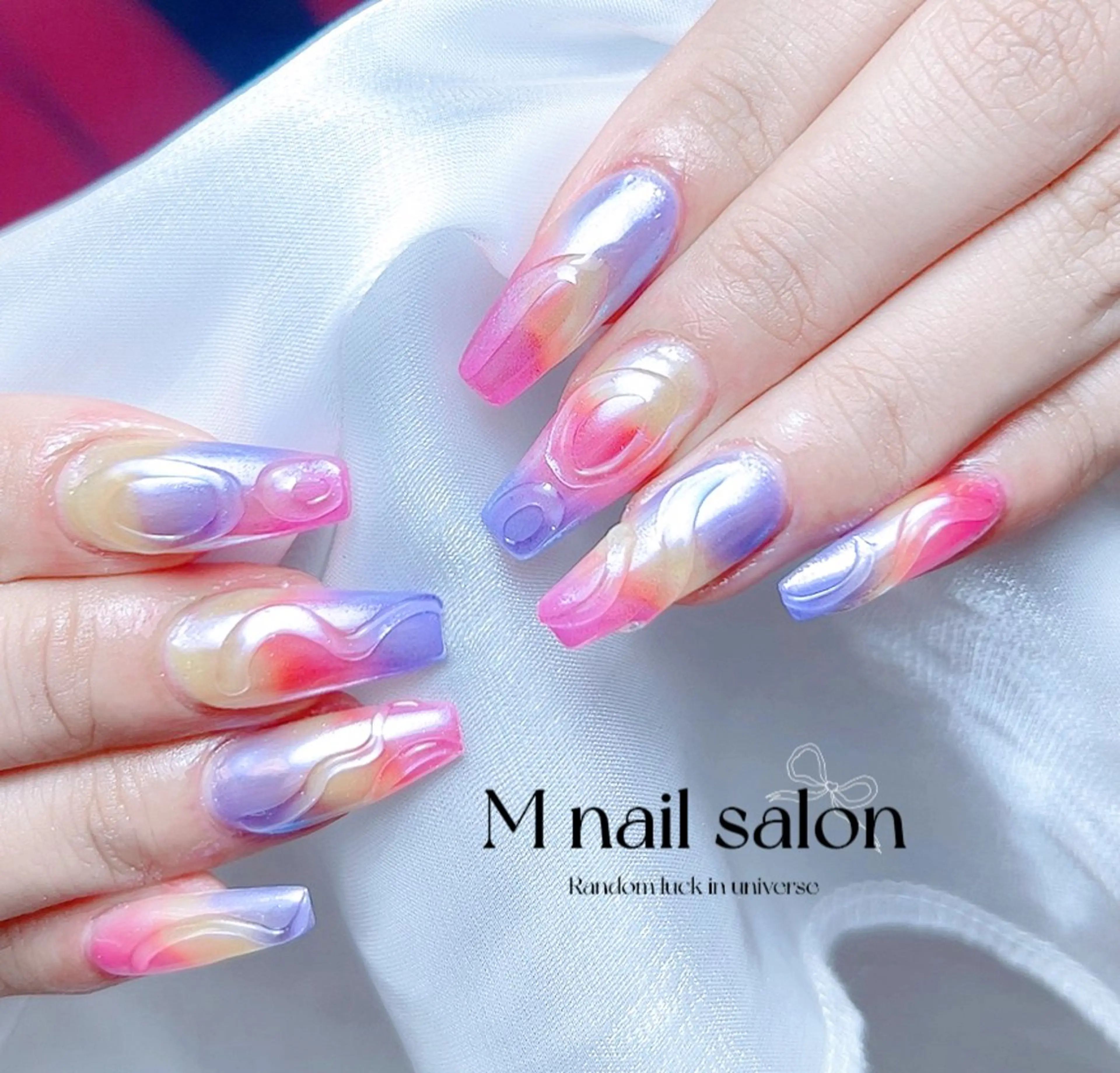 ネイル ハンドネイル M🌷nail 長さだし専門店のネイルデザイン