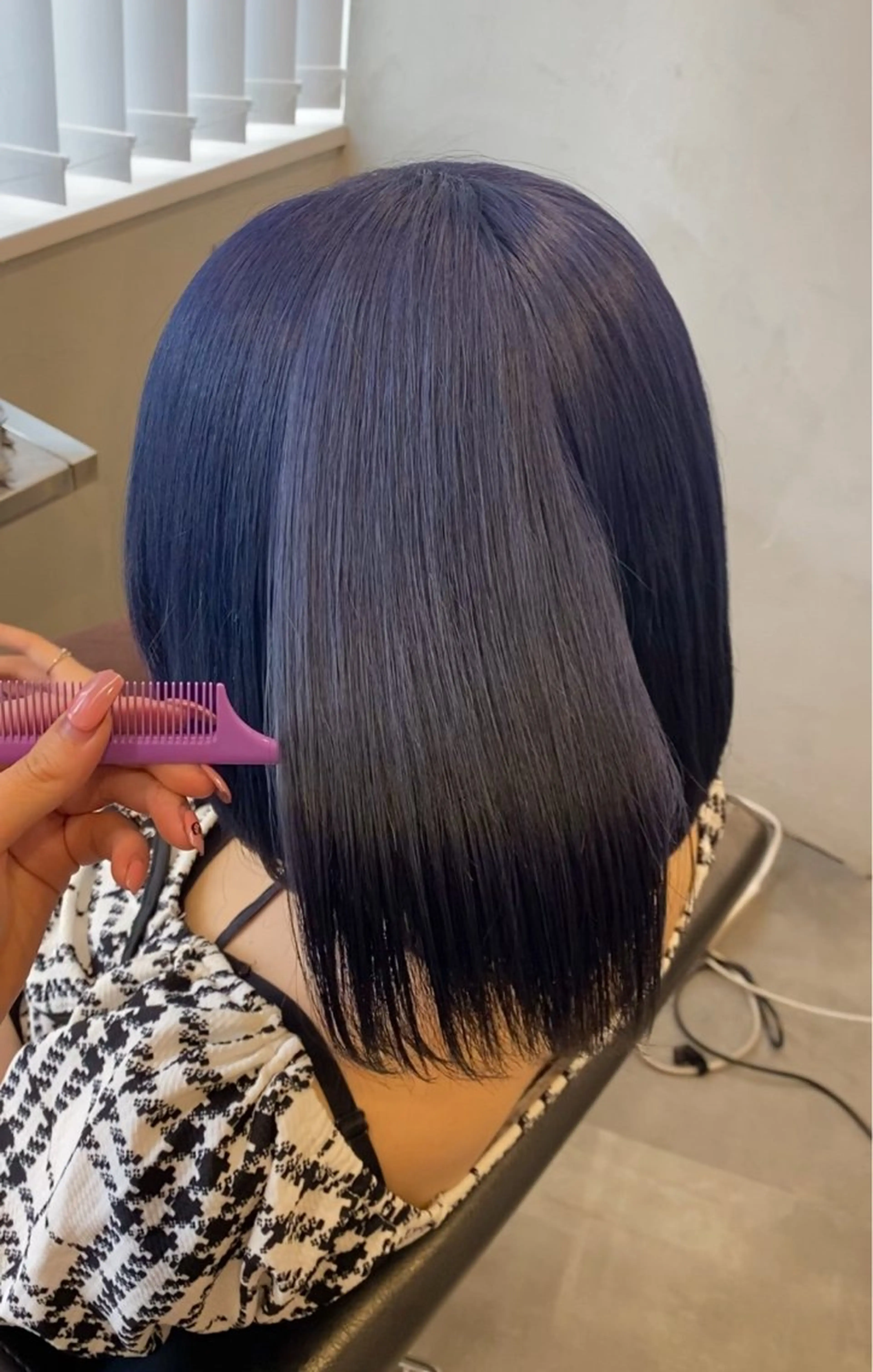 ミディアム ななみ/博多/ ブリーチ/髪質改善のヘアスタイル