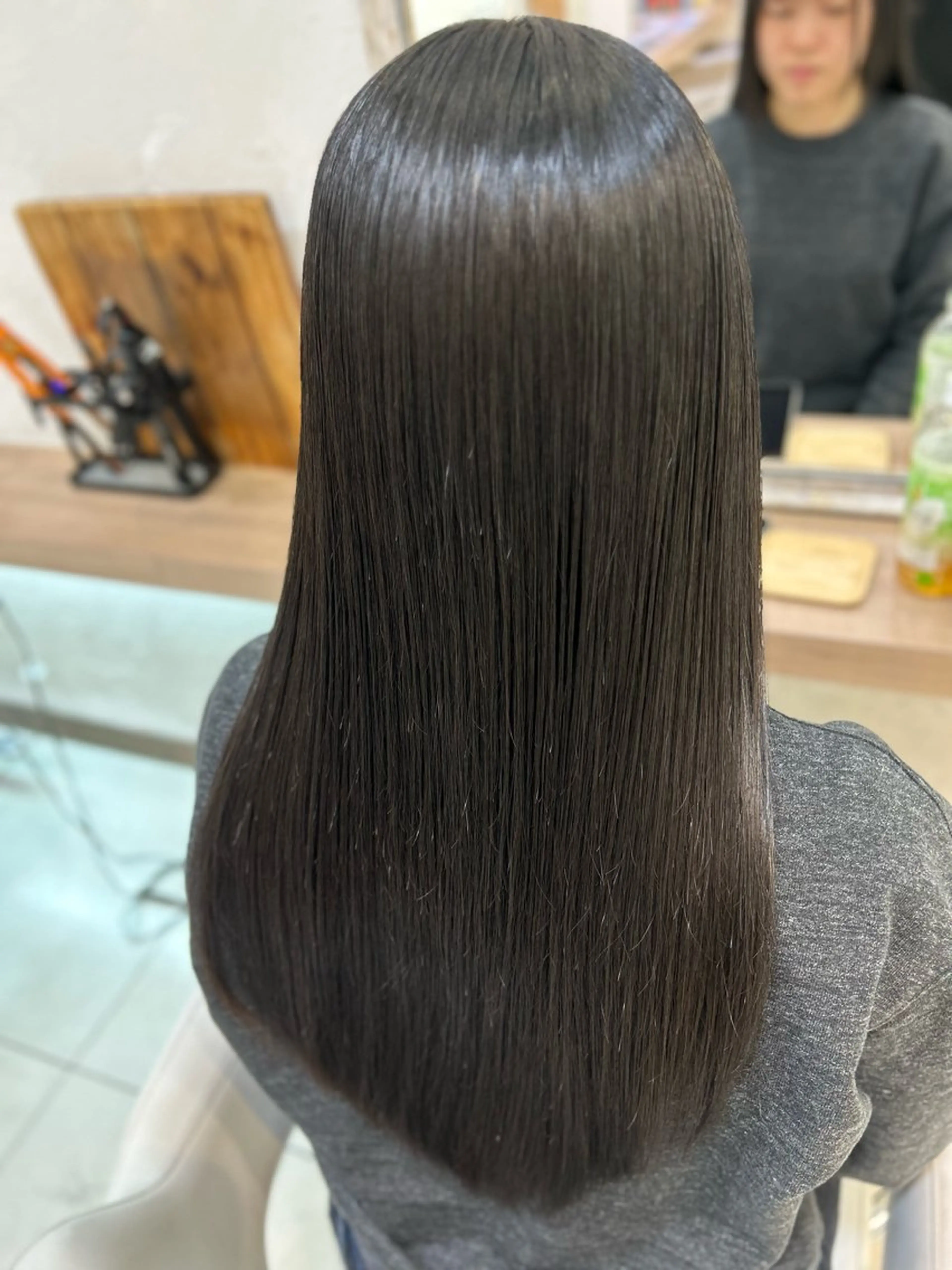 ロング パーマ カット 縮毛矯正 トリートメント 縮毛矯正/髪質改善/ 艶髪ササキナツミのヘアスタイル