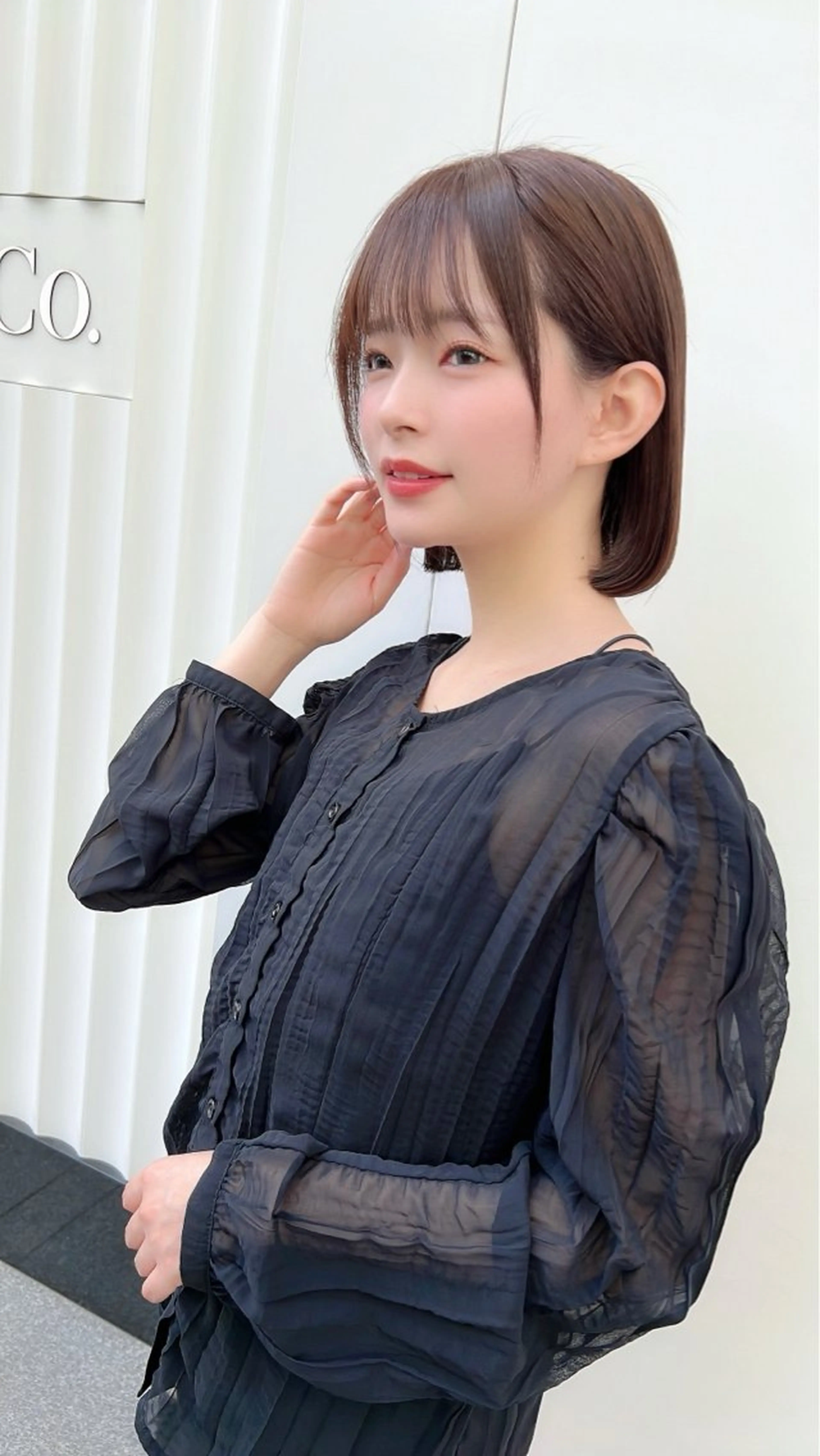 ショート カラー ボブ ボブ/レイヤー /植原健太のヘアスタイル