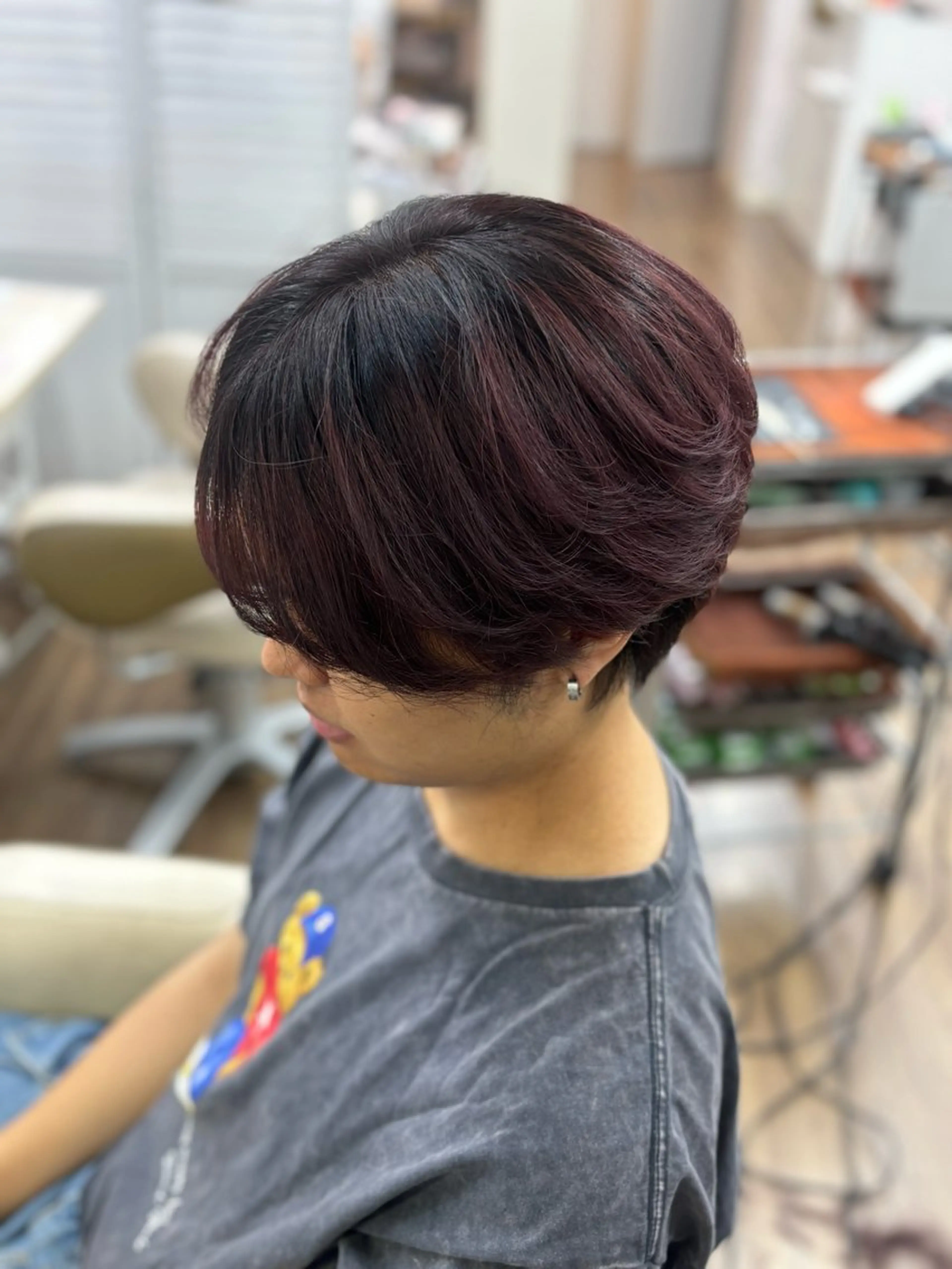 ショート ヘアカラー GLOSS 心斎橋 山上のヘアスタイル