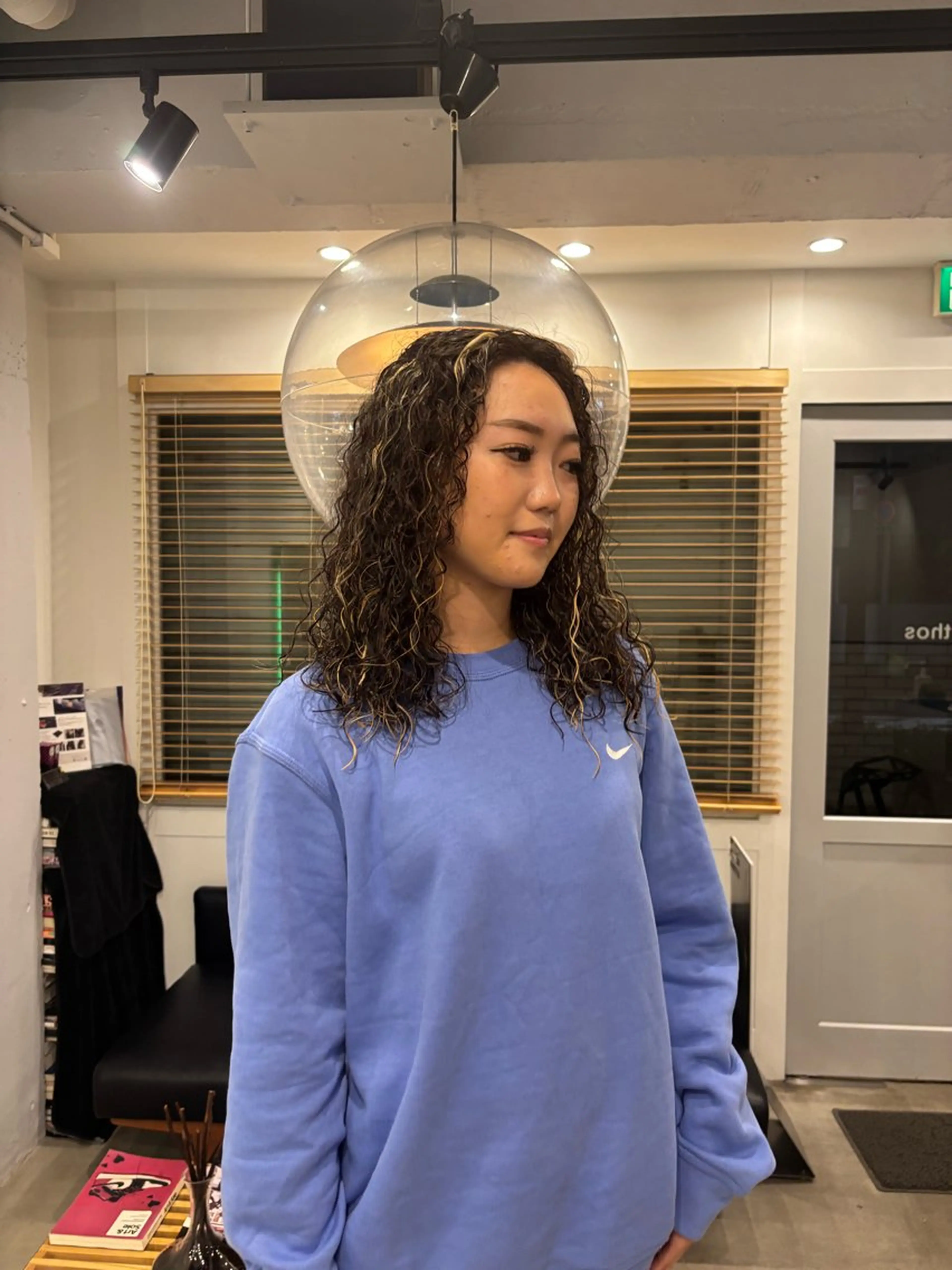 パーマ スパイラルパーマ 熊取谷 茉那のヘアスタイル