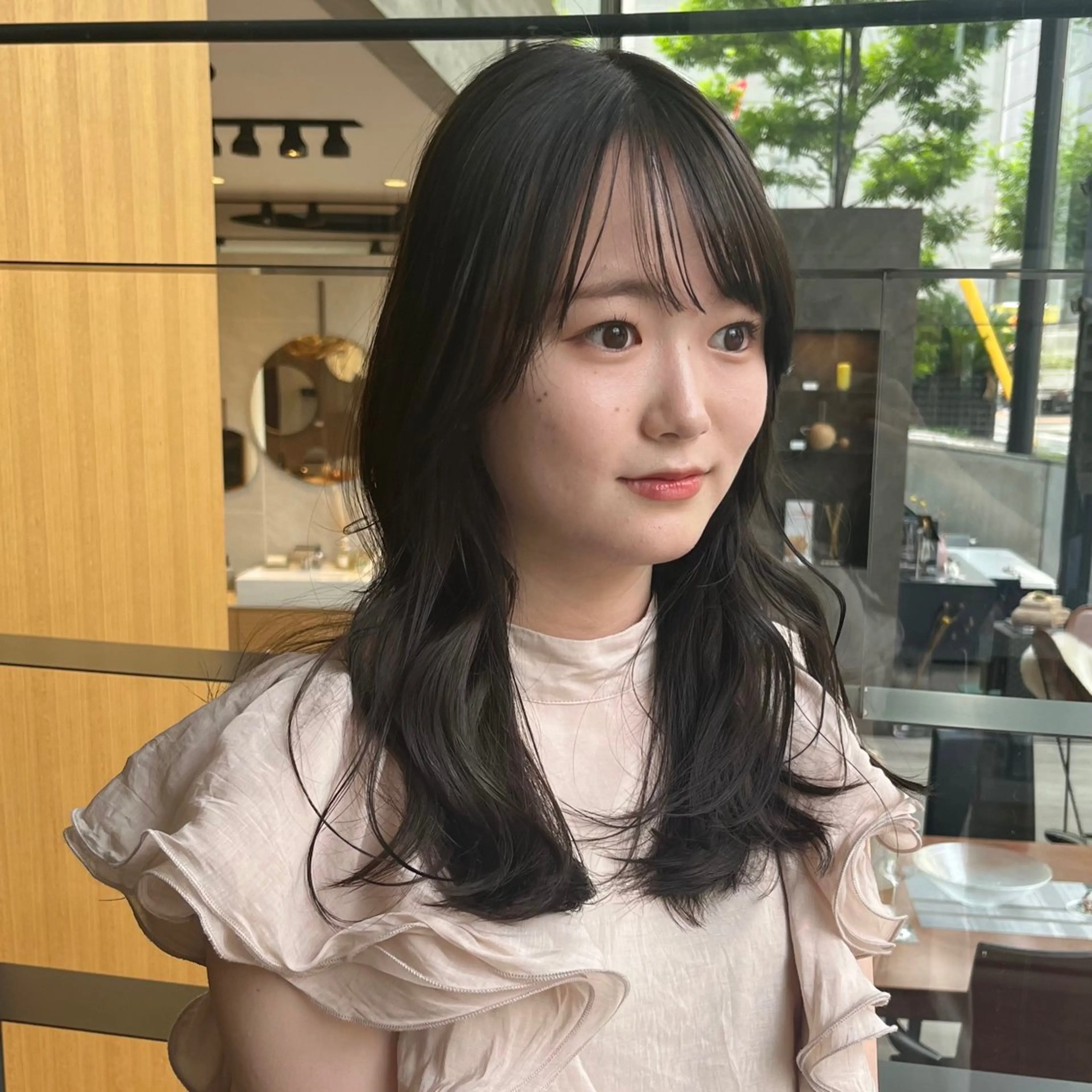 ミディアム タンバルモリパーマ 礒井メンキのヘアスタイル