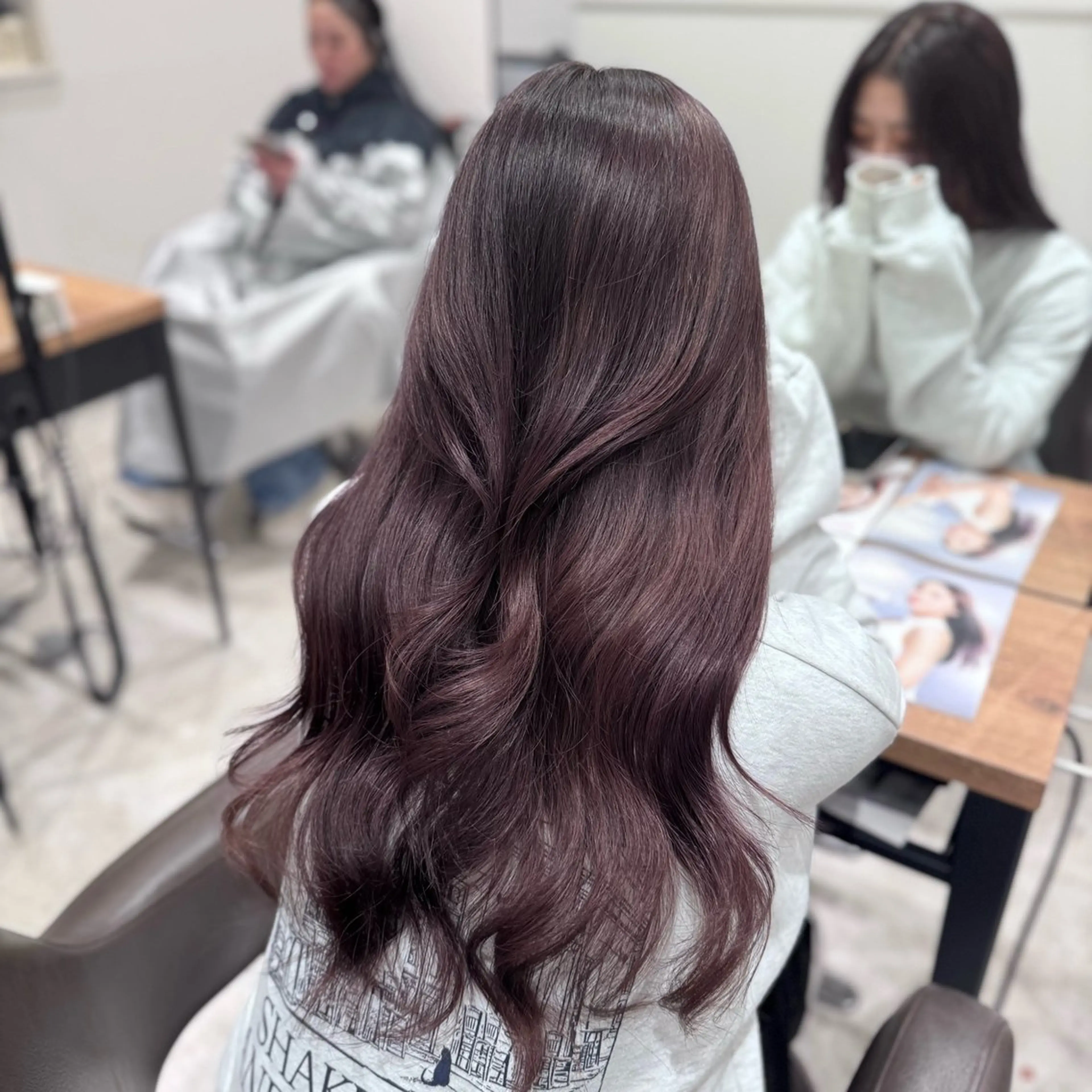 カラー ブリーチ ブラウンカラー ラベンダーカラー ヘアカラー 🎀Lupi /梅田 /Bian🤍のヘアスタイル