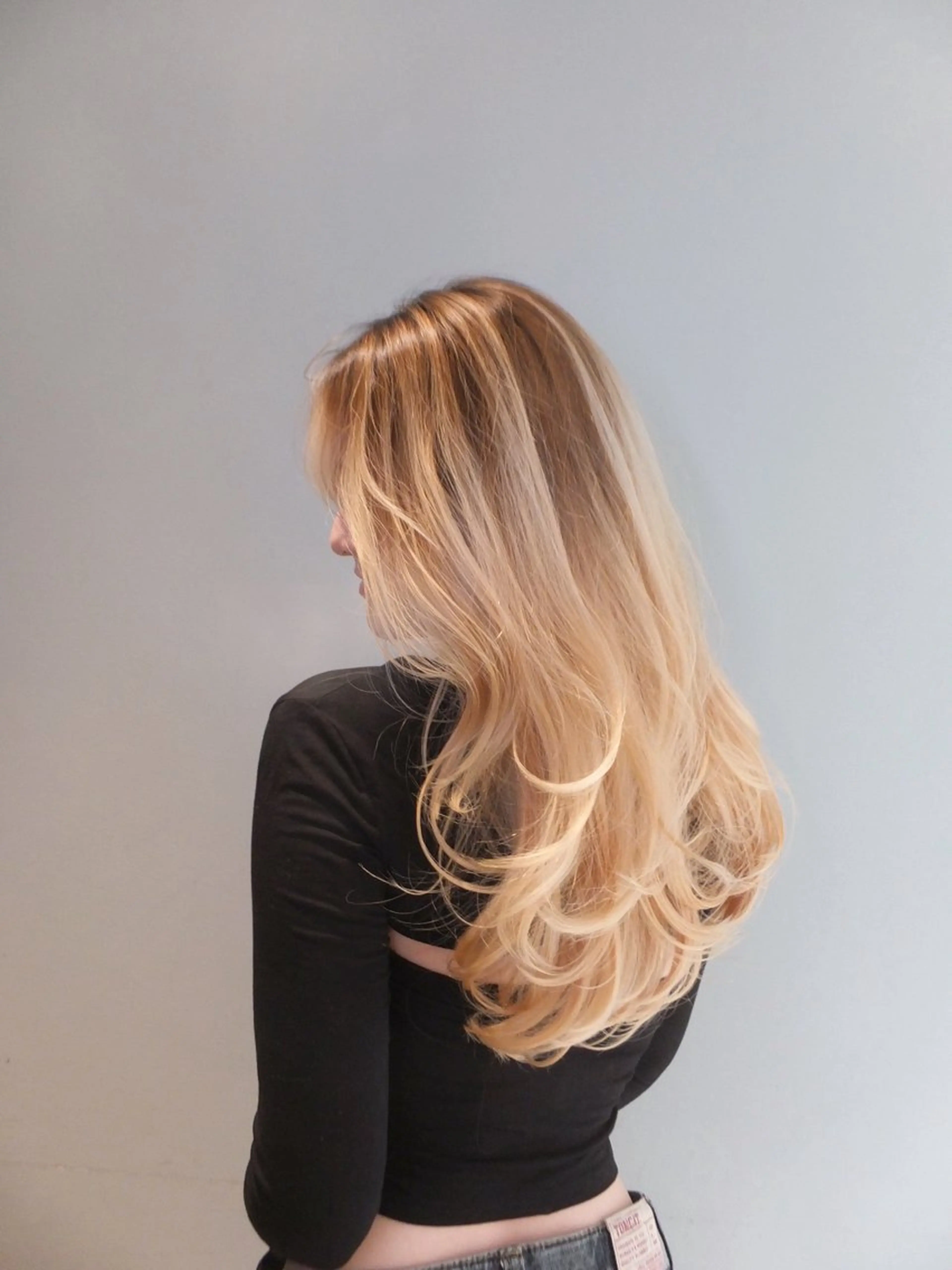 ロング 韓国風ヘア レイヤーカット 梅田酸性縮毛矯正/ 韓国ヘア/ユナ🩰のヘアスタイル