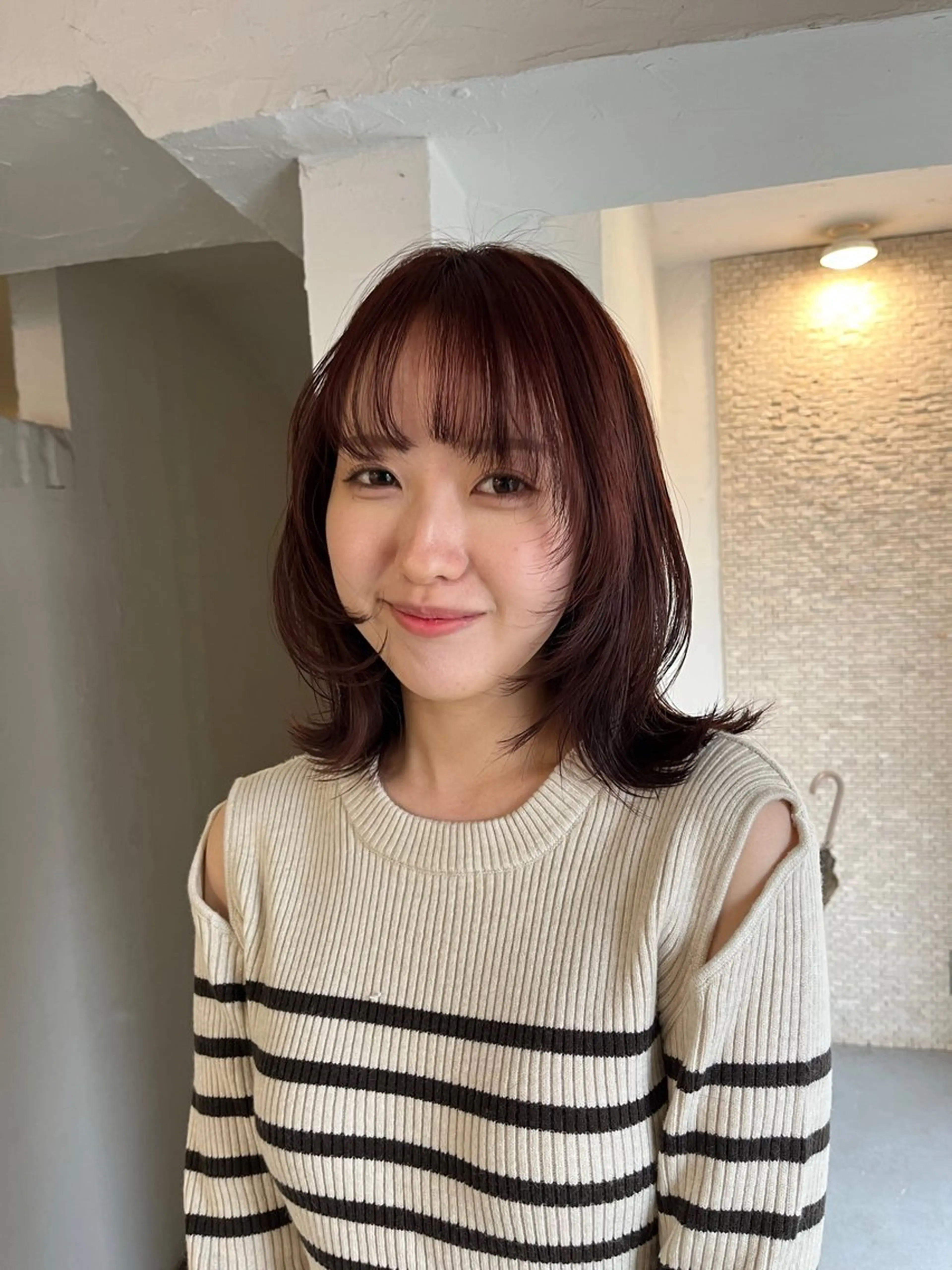 ミディアム カラー ヘアアレンジ SALOWIN恵比寿所属・ヘッドスパで脳を 整える✨chacoのヘアスタイル