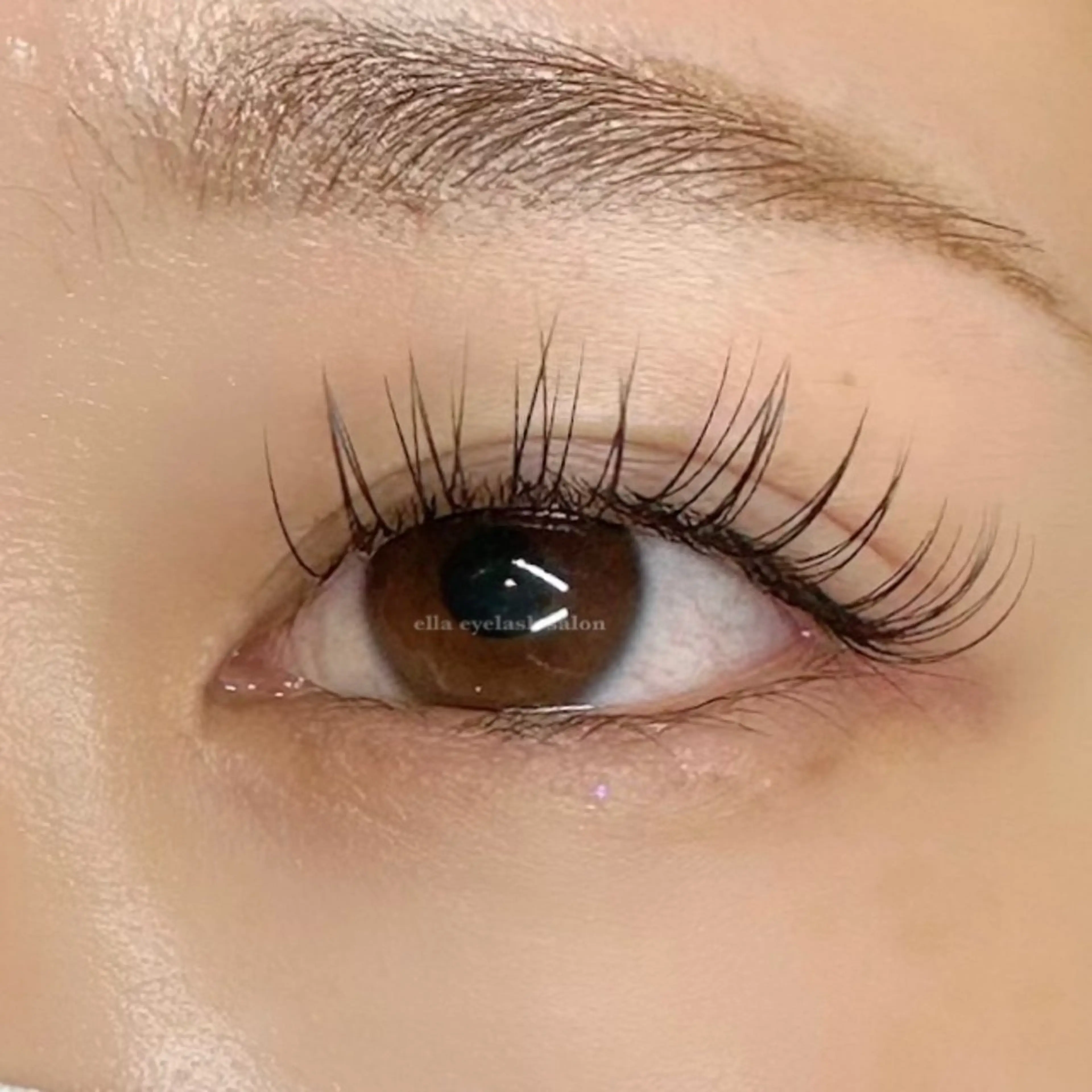 マツエク・マツパ フラットラッシュ ella eyelashのマツエク・マツパデザイン