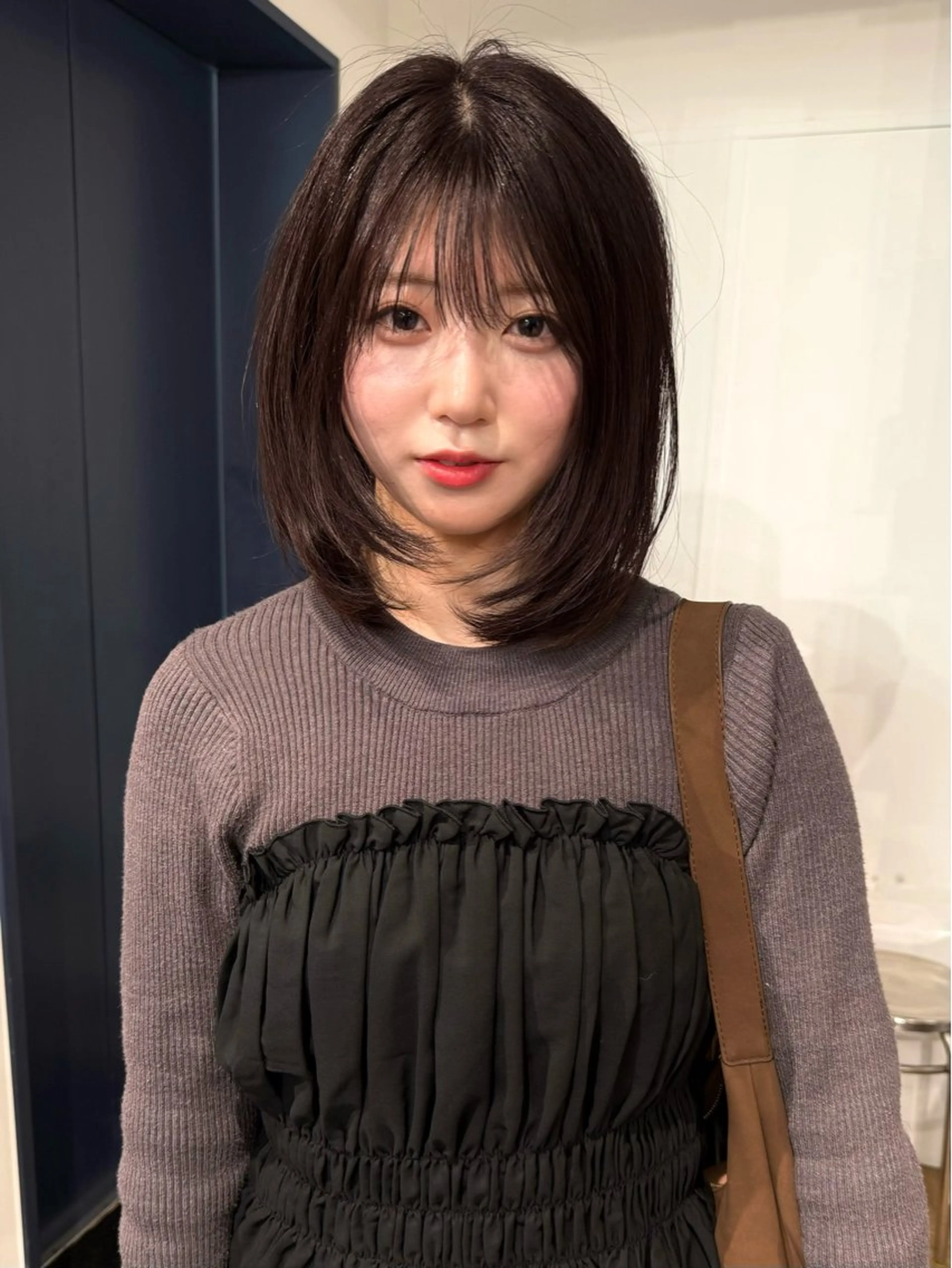 ミディアム レイヤーカット カット ヘアカラー トリートメント Cashel Tokyo_sotaのヘアスタイル