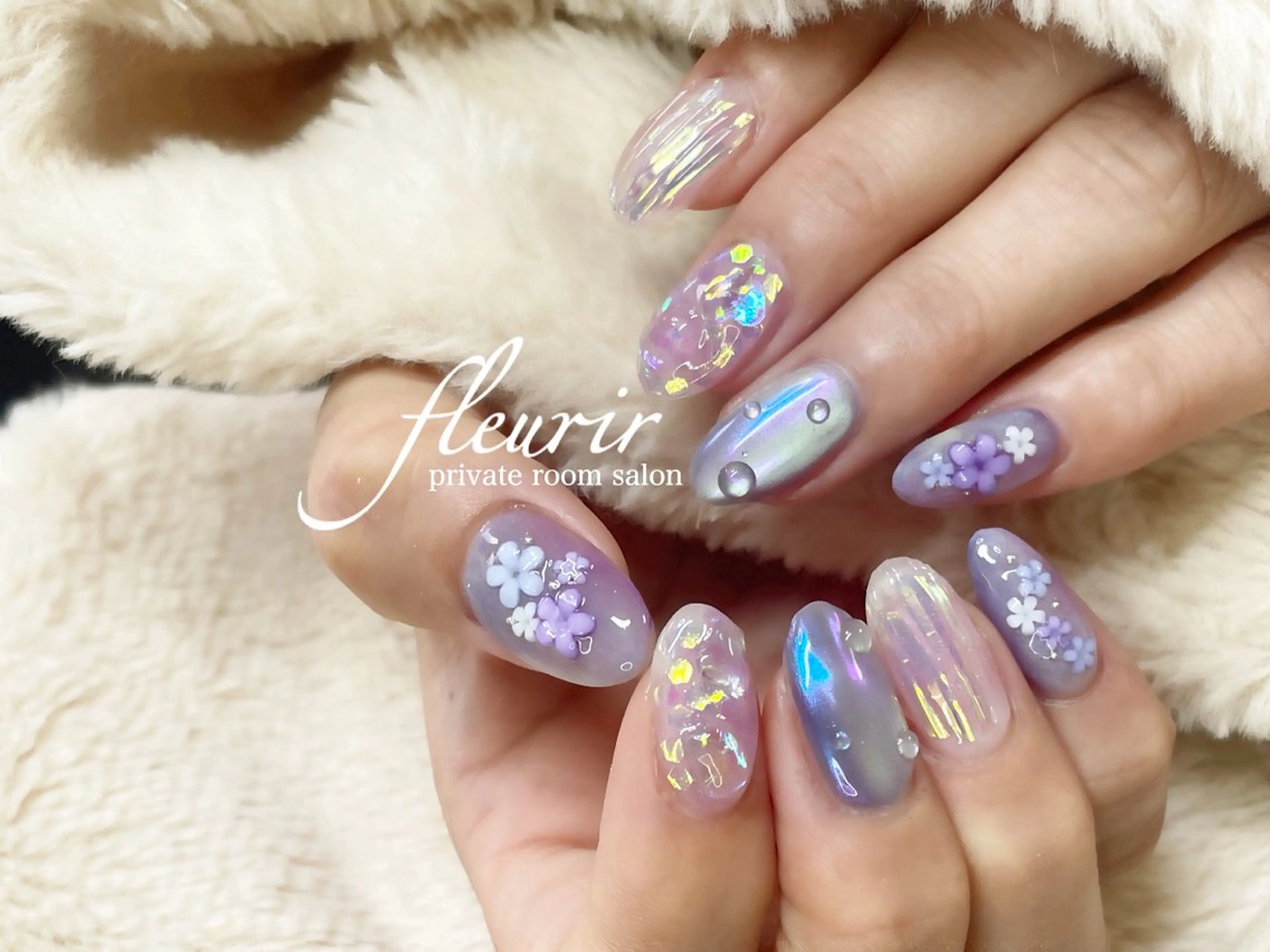 ネイル フルリール 【プライベートサロンのネイルデザイン