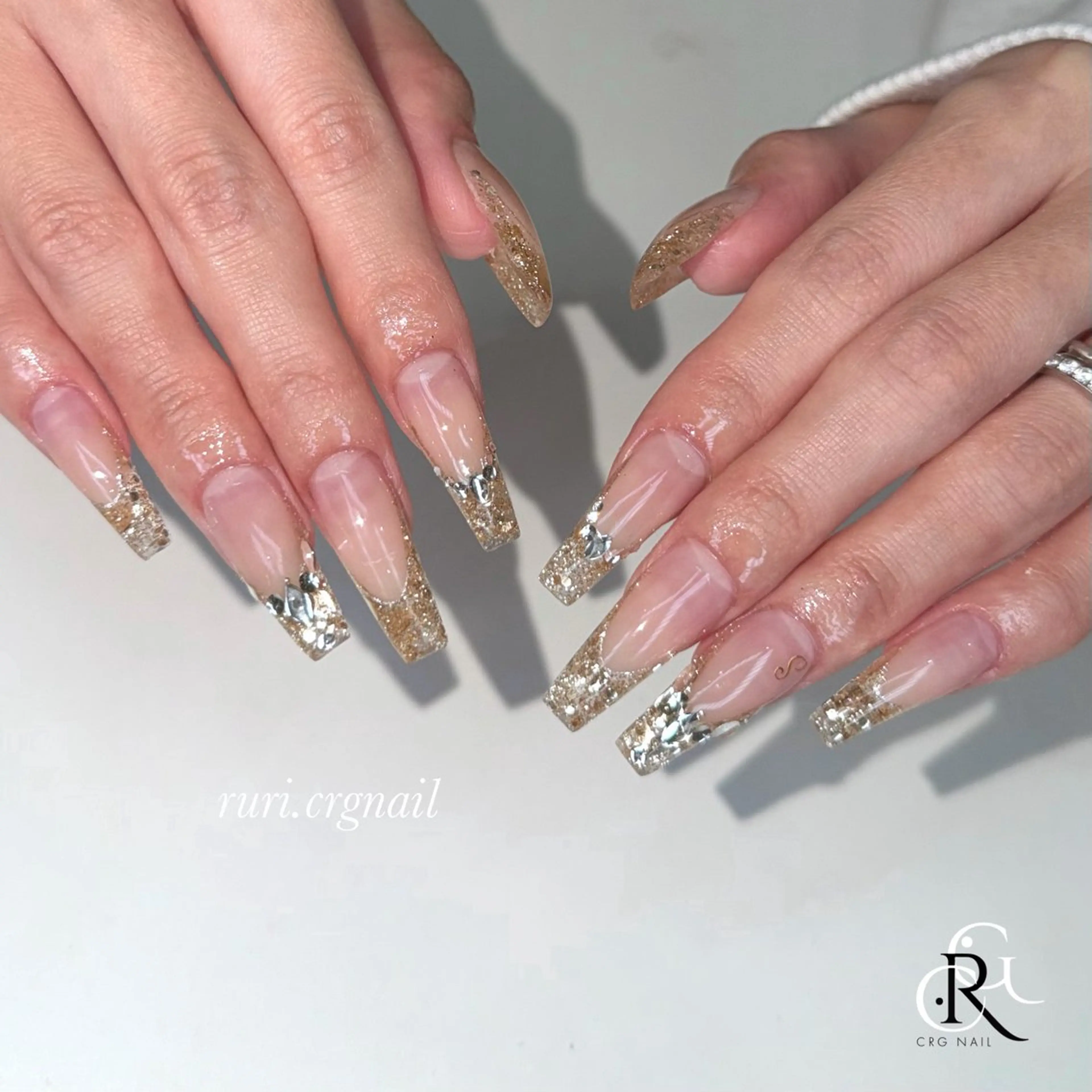 ネイル フレンチネイル スカルプネイル RURI トレンド/美フォルムのネイルデザイン