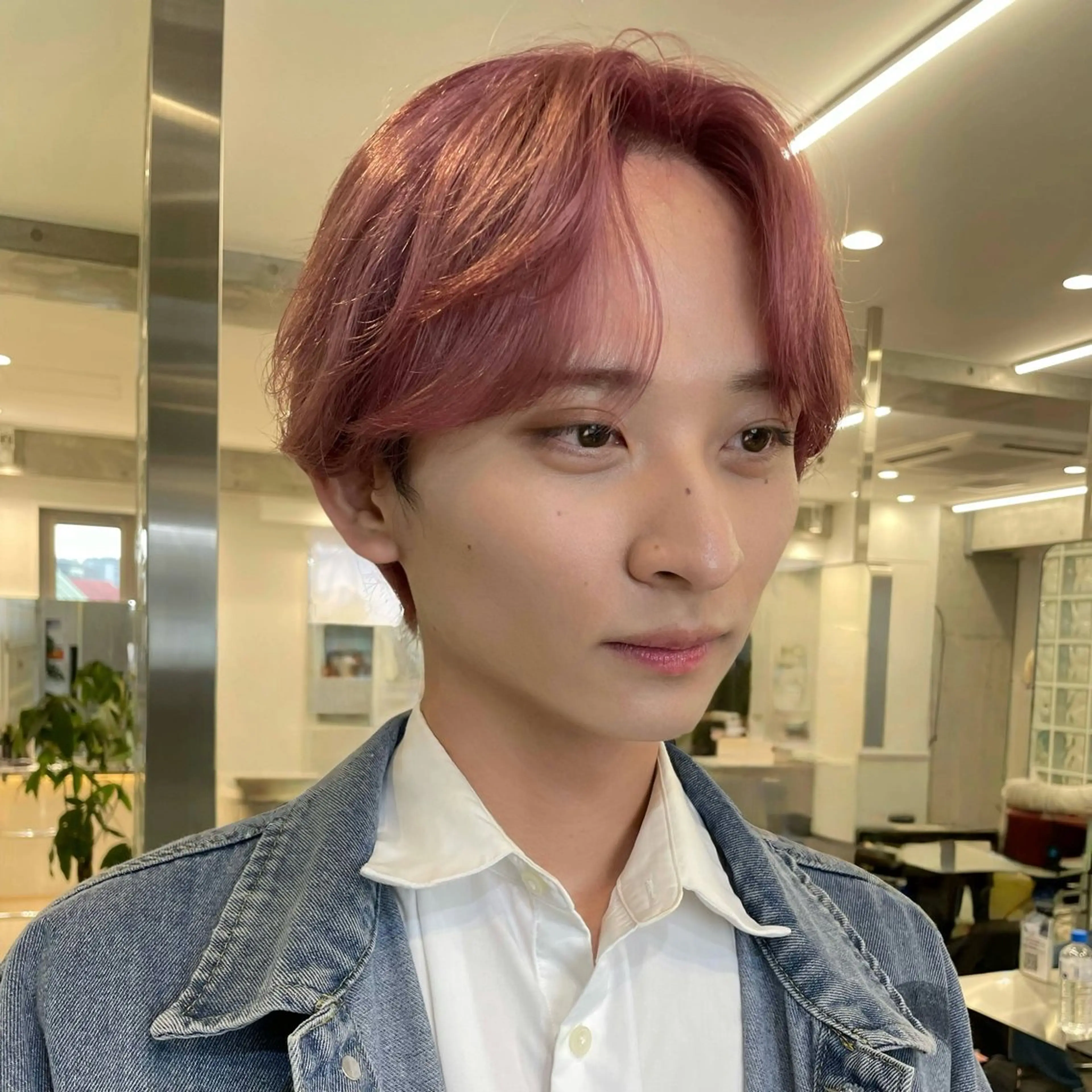 カラー メンズ ヘアカラー ミルクティーベージュ /sara💛のヘアスタイル