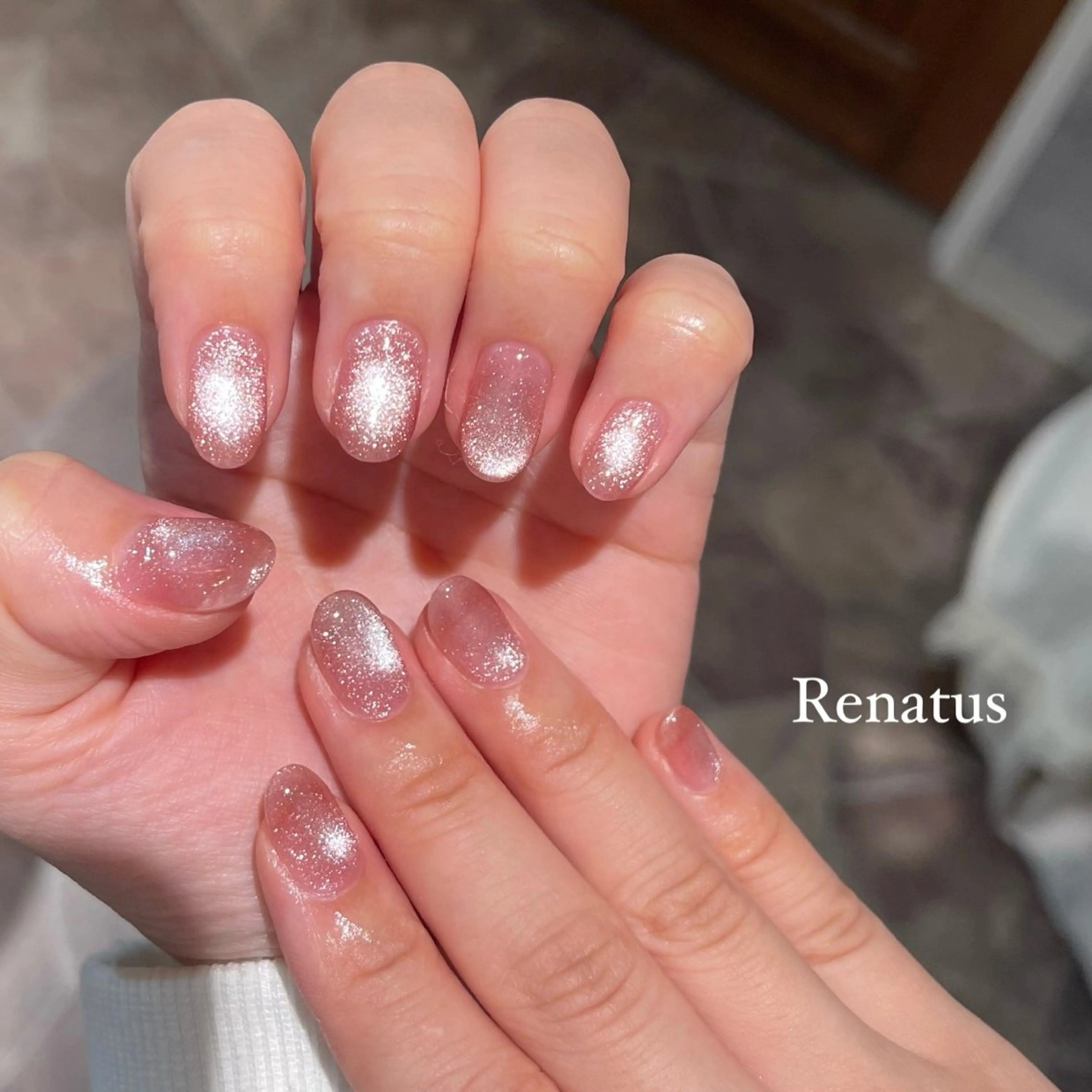 ネイル 氷ネイル・うるうるネイル マグネットネイル Renatus🤍 MISUZUのネイルデザイン