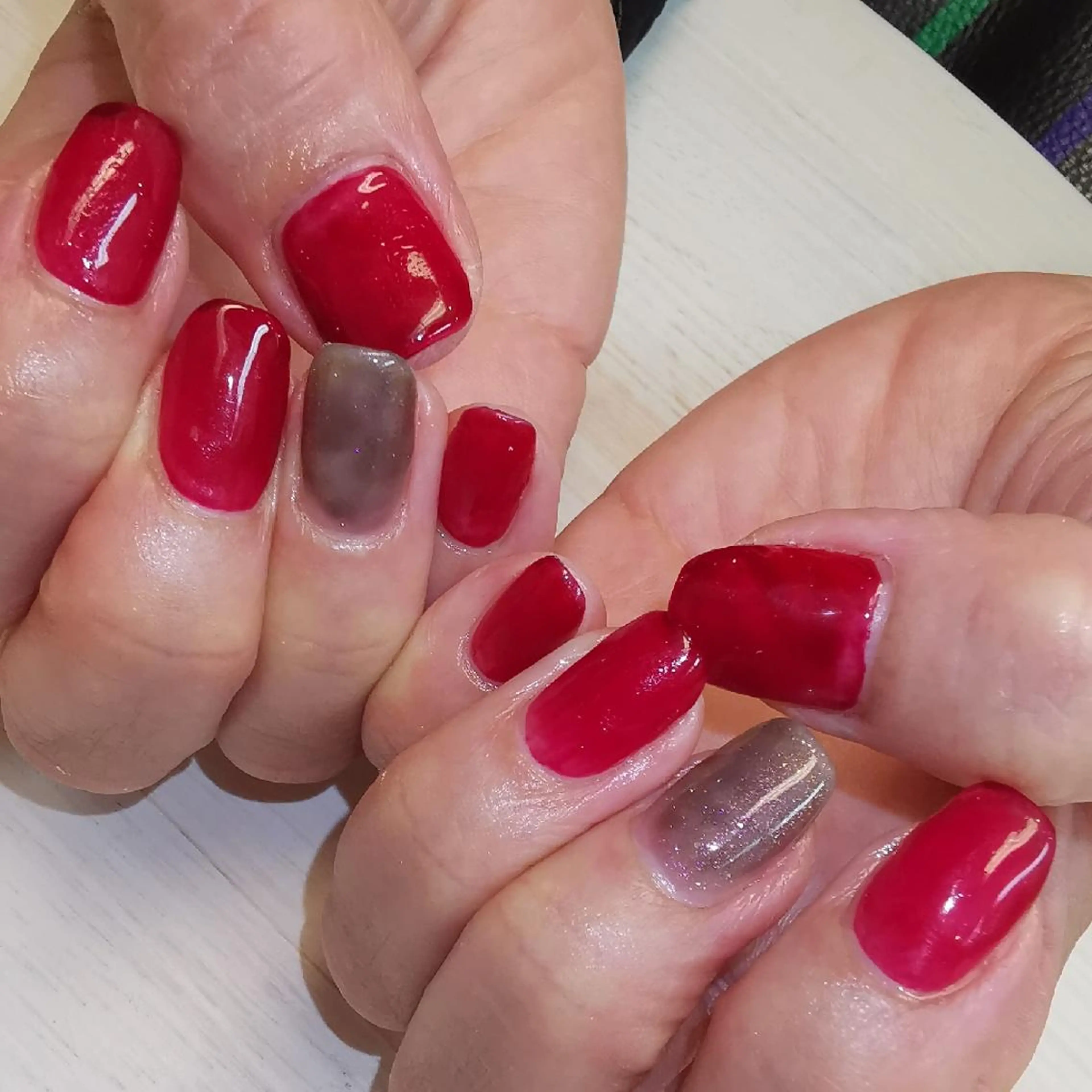 ネイル ワンカラーネイル ハンドネイル reve あやののネイルデザイン