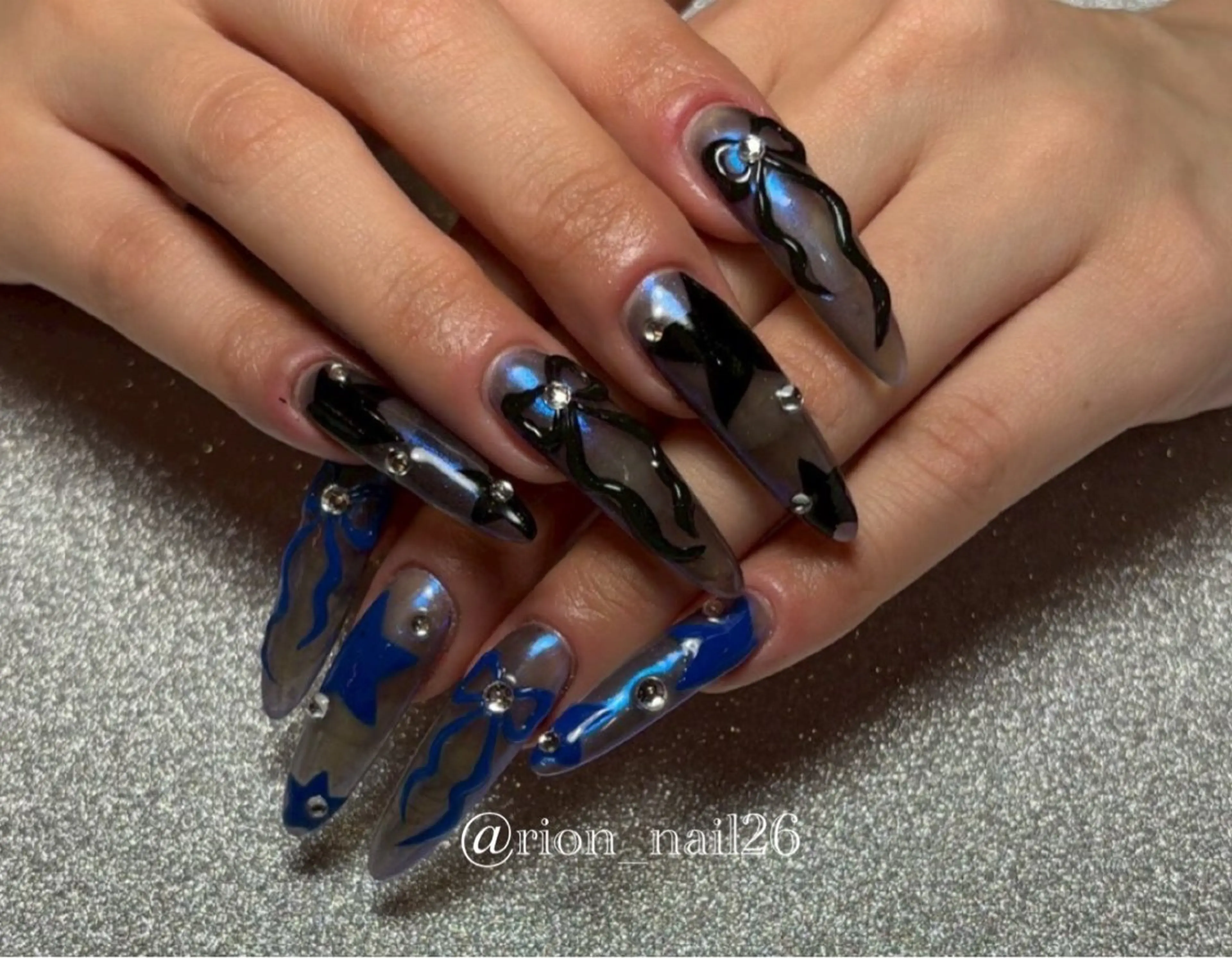 ネイル 長さ出し ハンドネイル S. Rionのネイルデザイン