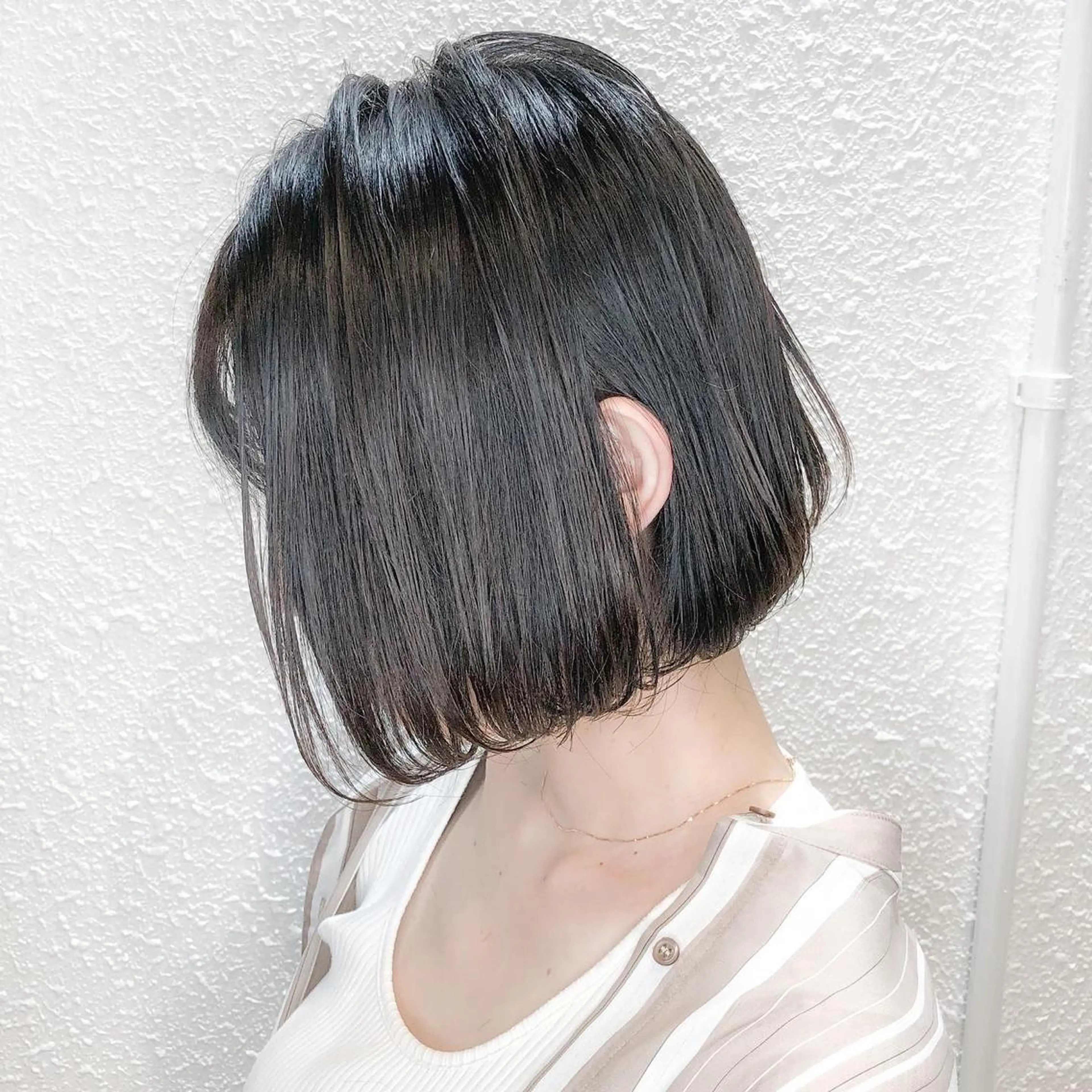 ミディアム ボブ 顔周りカット 小顔カット Monica所属・ボブ専門店 中島規寿のヘアスタイル