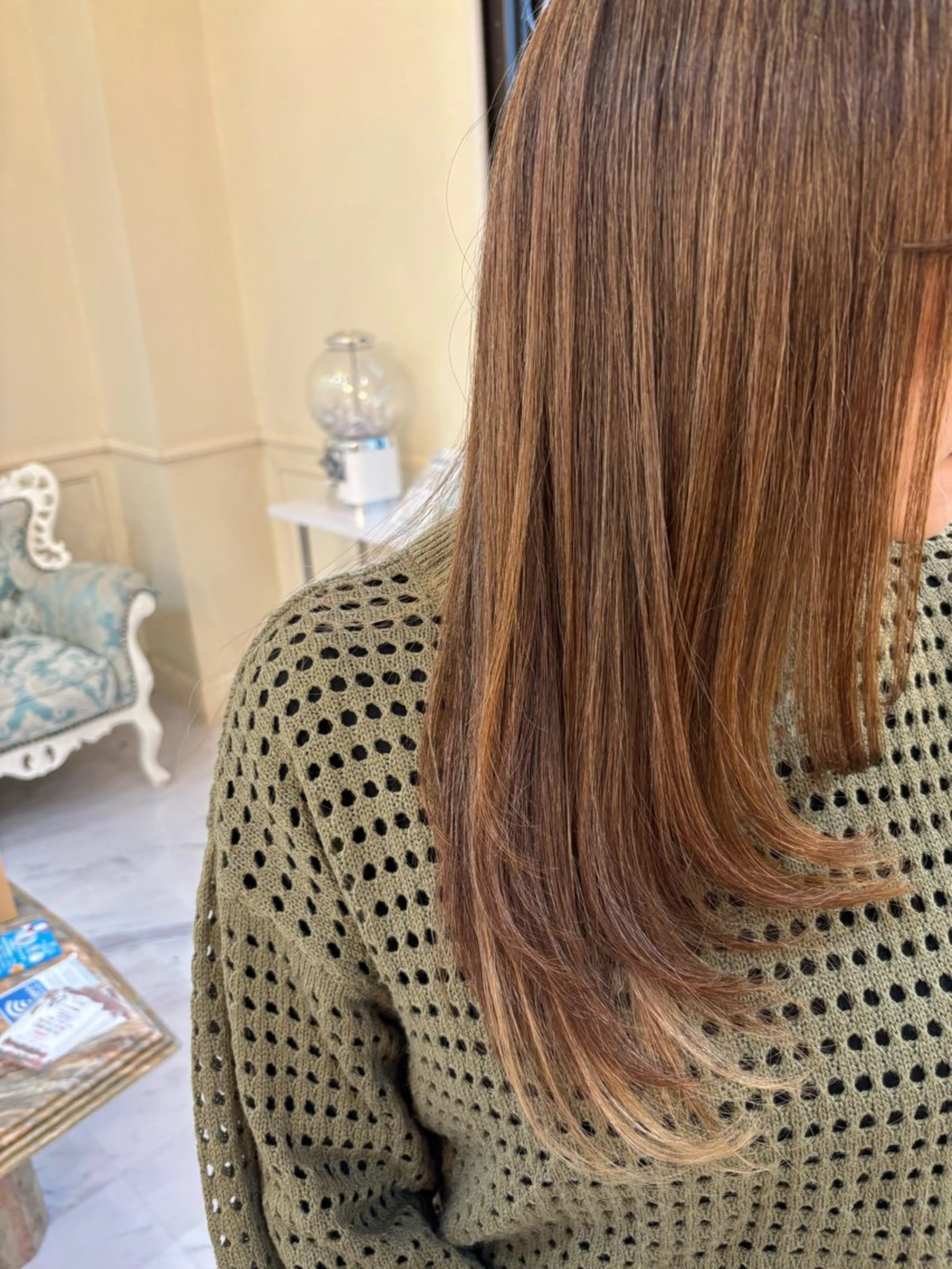 【白髪染めリタッチ】【レイヤーカット】の写真