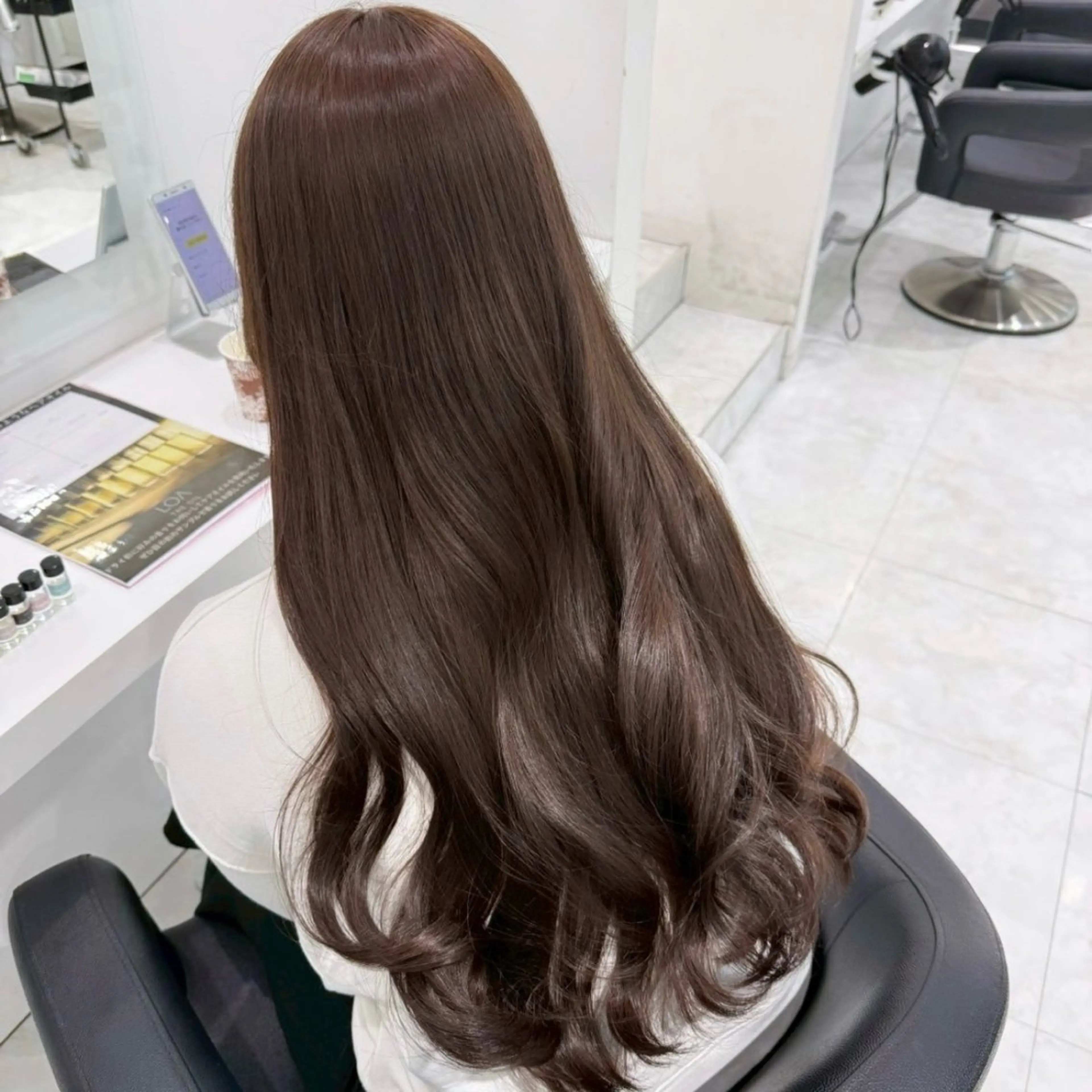 カラー ヘアカラー トリートメント 🤍透明感ブラウン himi🤍のヘアスタイル