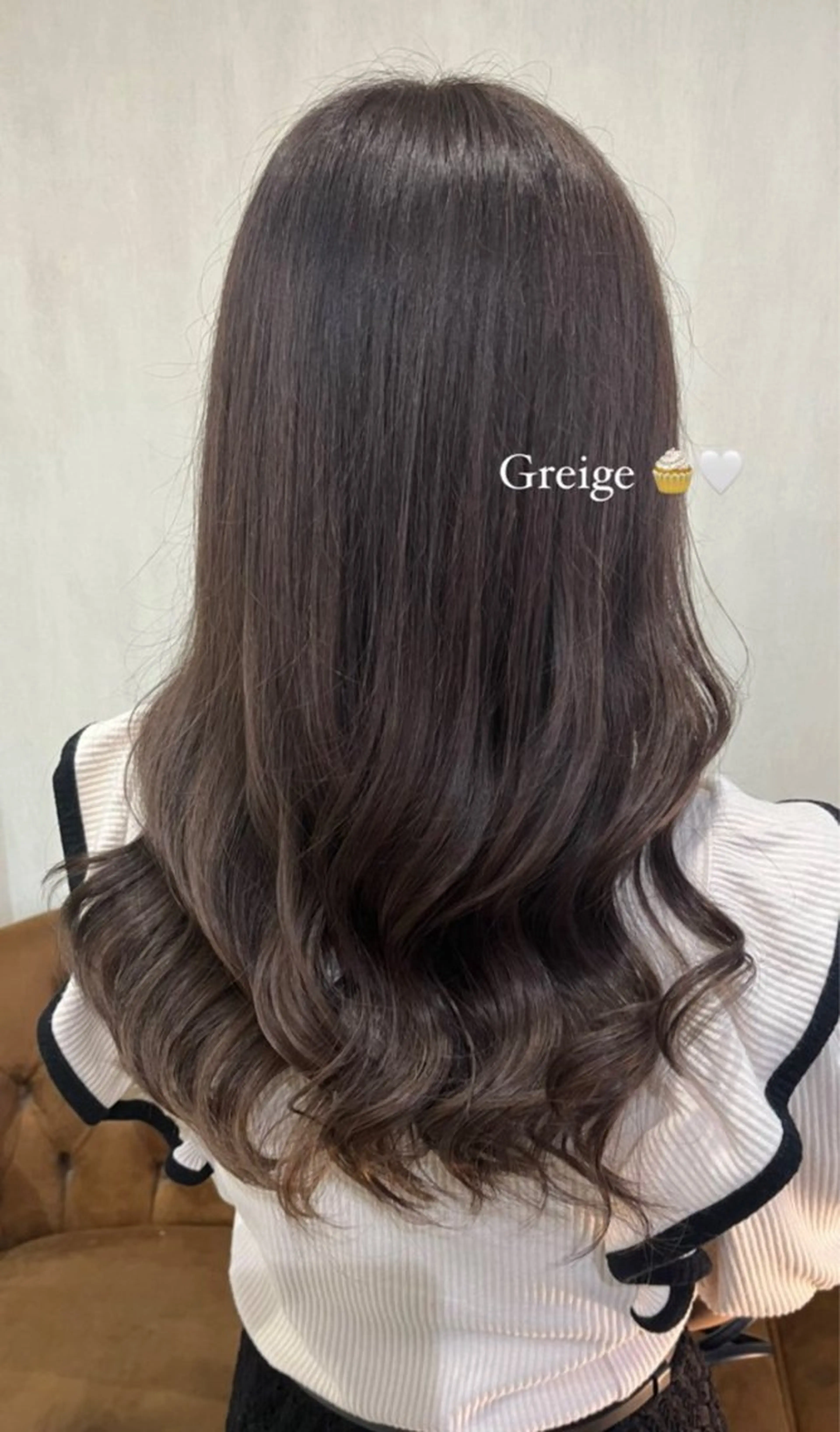 ロング カラー ヘアアレンジ ヘアカラー トリートメント ♡🎀垢抜け透明感 カラーaomi🐇♡のヘアスタイル