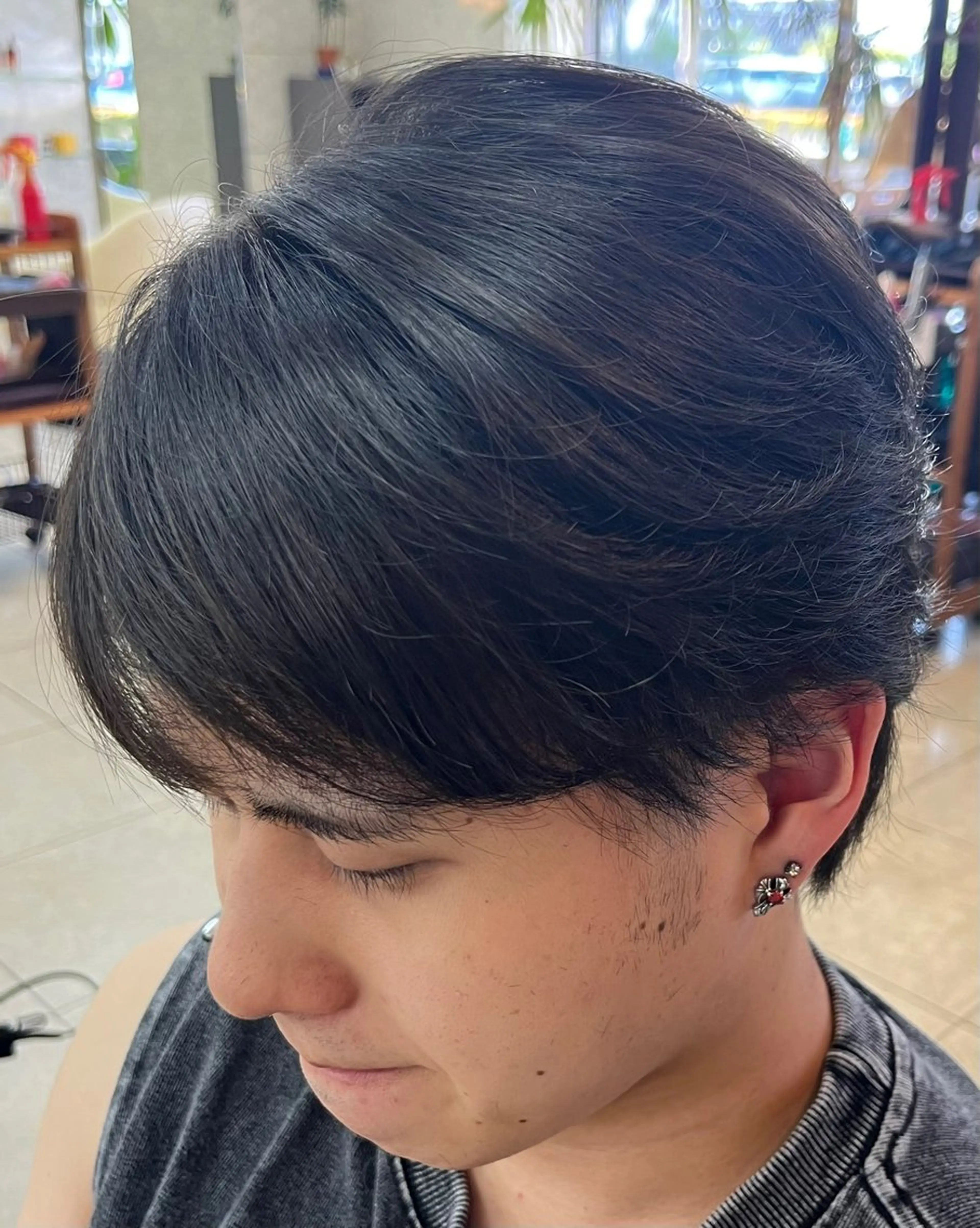 ミディアム メンズ カット 熊谷 拓海のヘアスタイル