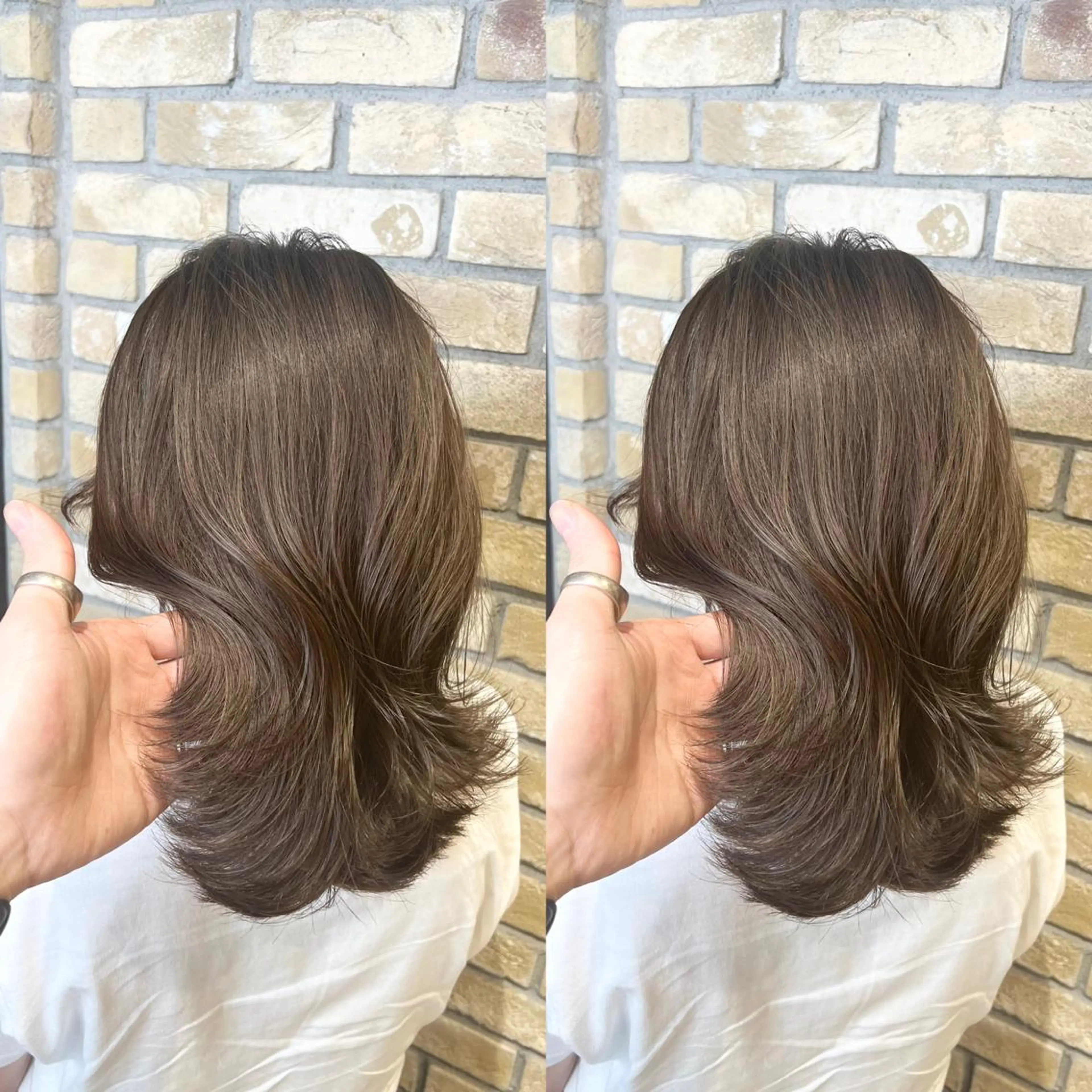 ミディアム カット ヘアカラー トリートメント 🎀艶髪の達人 飯田啓奨🎀のヘアスタイル