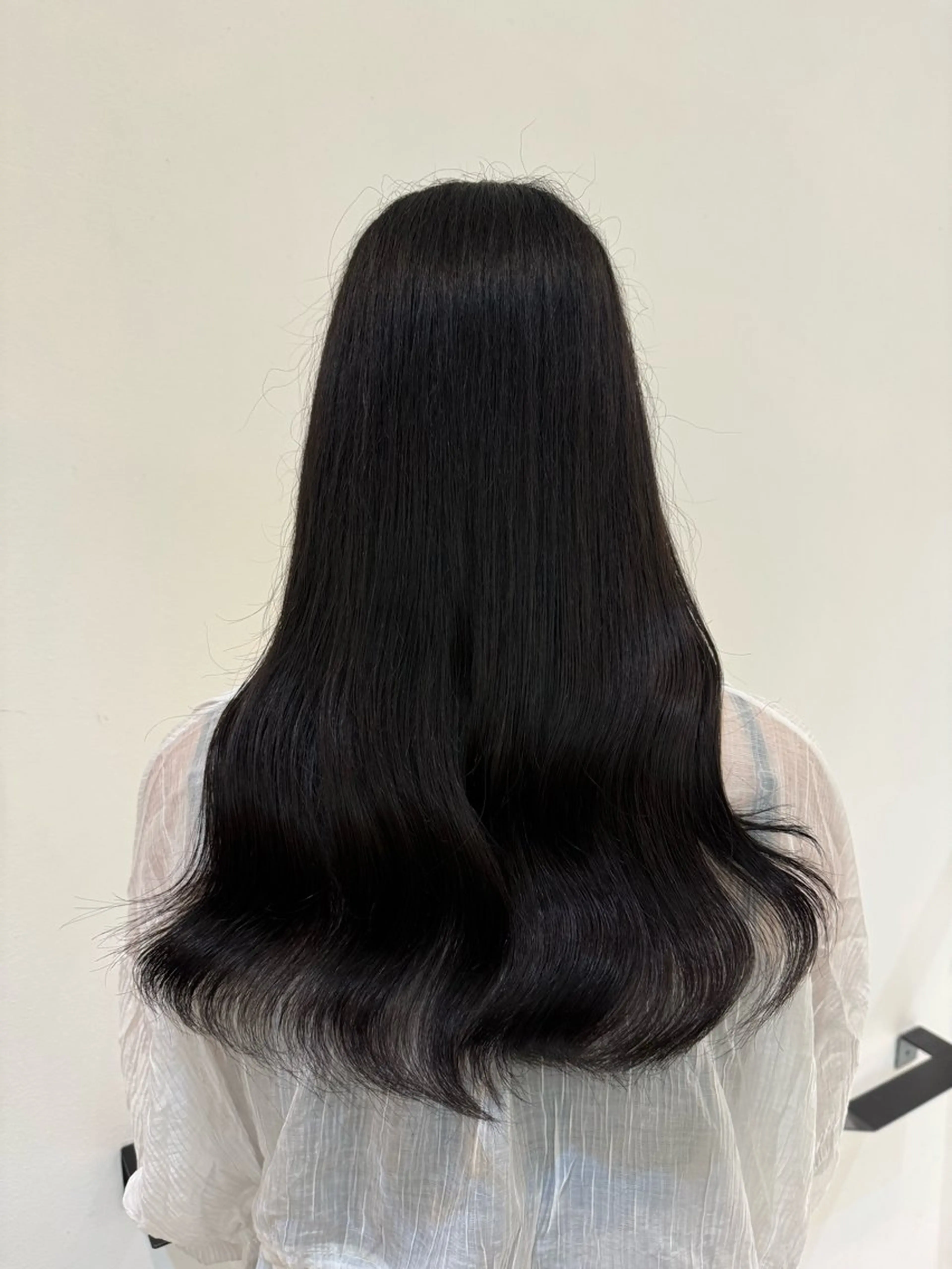 ロング カラー ブラウンカラー ダークブラウン 吉留 文月のヘアスタイル