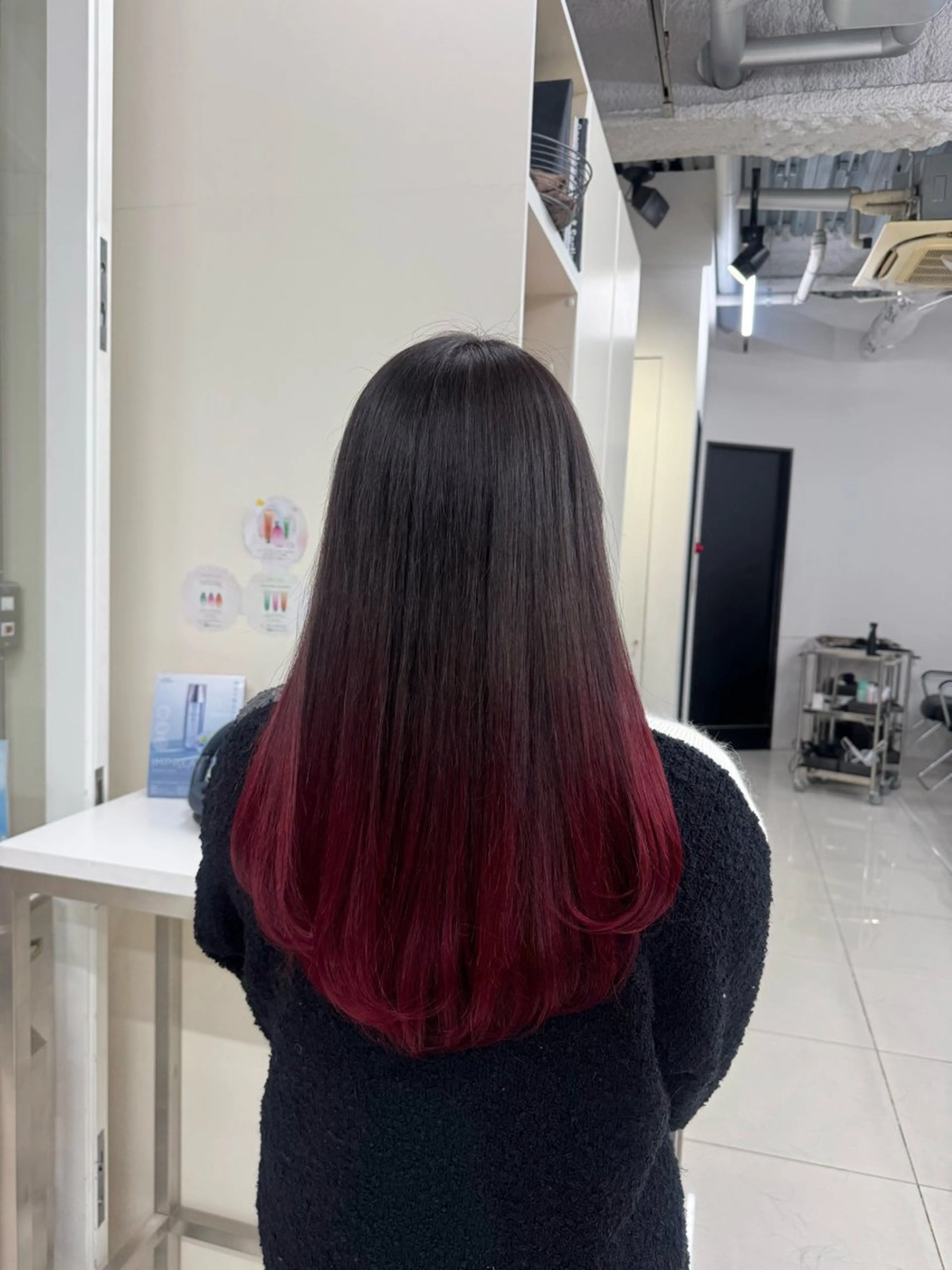 ロング ヘアカラー トリートメント ALIVE 小池柚葉のヘアスタイル