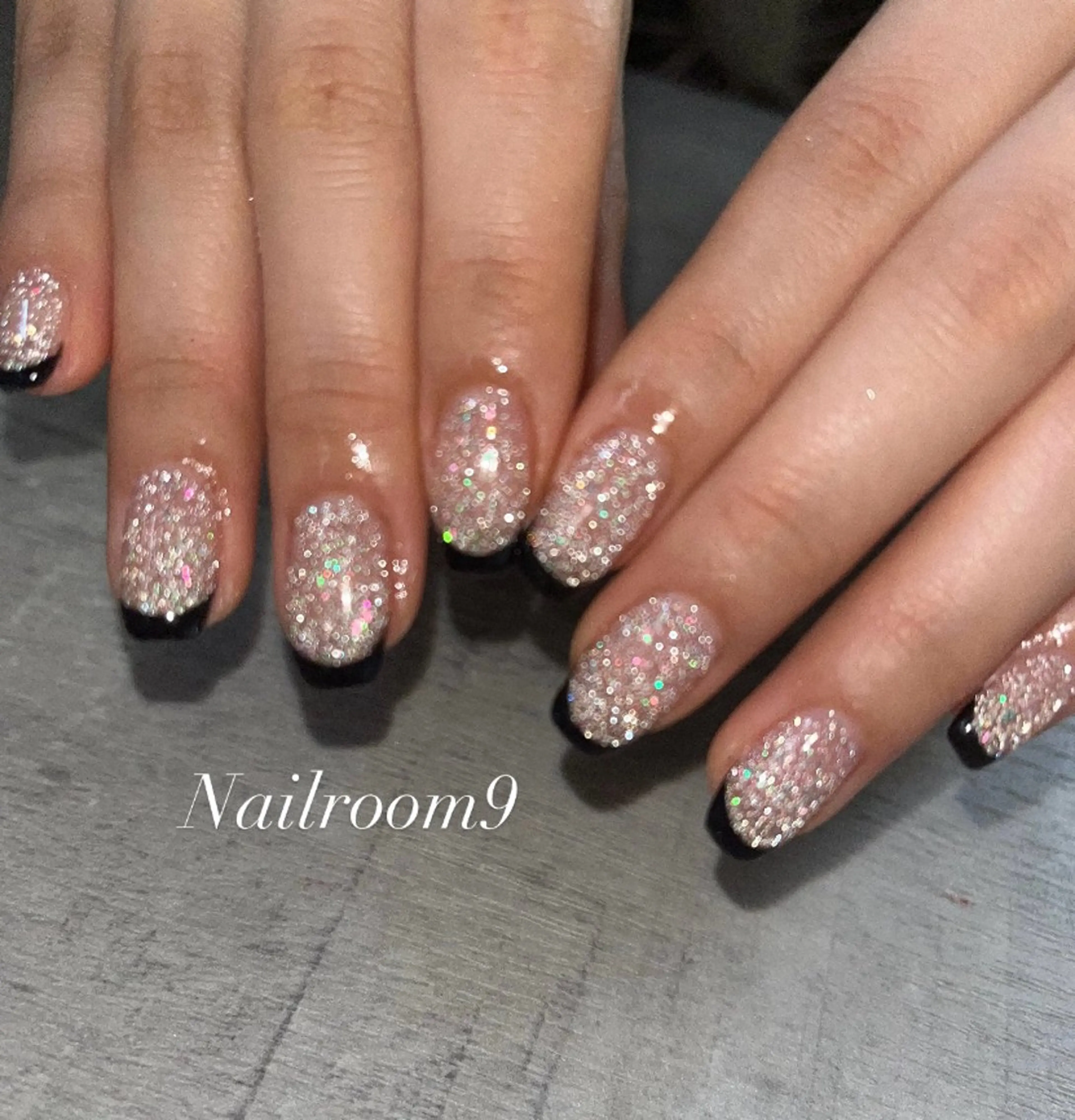 ネイル アートネイル ラメ(グリッター) ハンドネイル nail room9 ☺︎のネイルデザイン