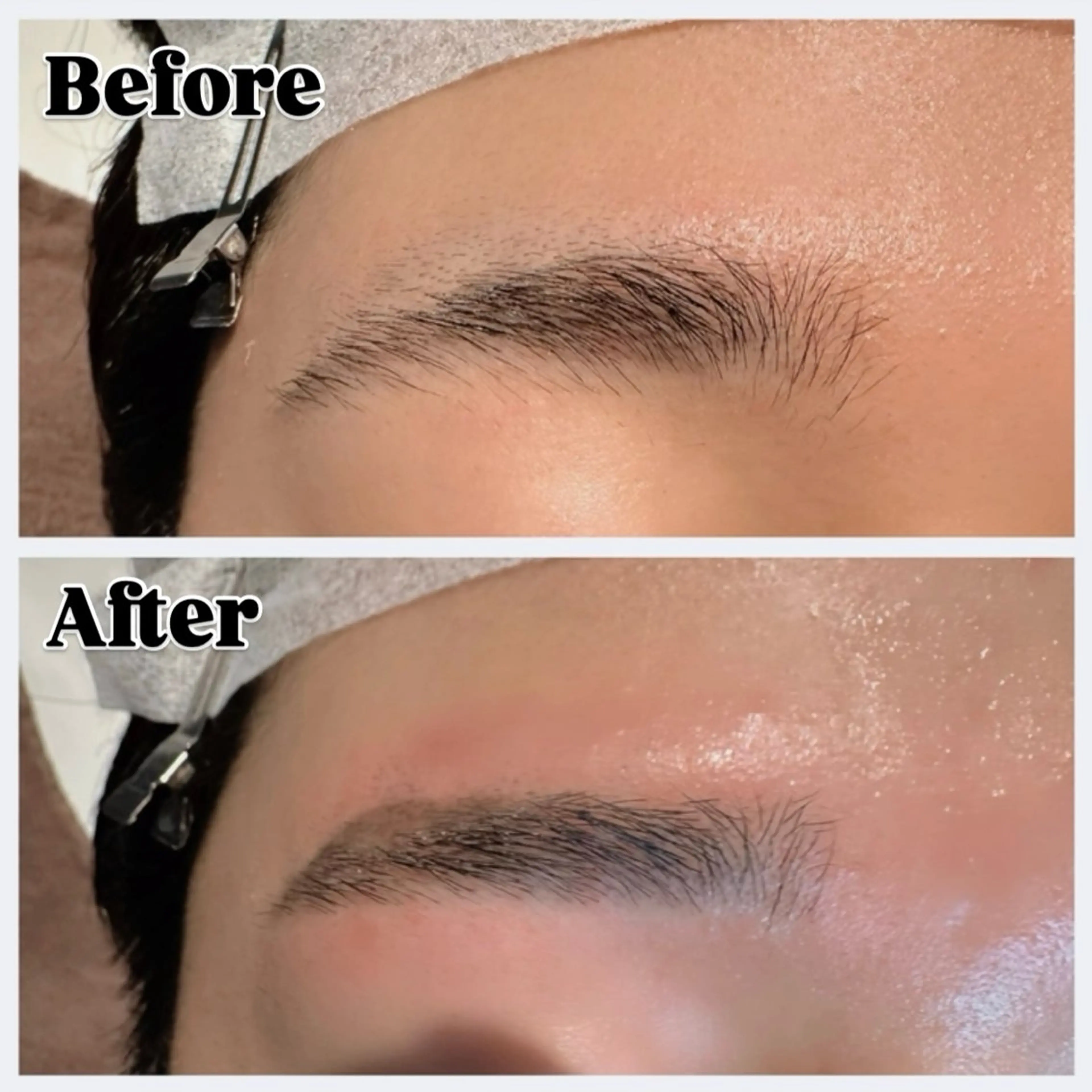 アイブロウ ワックス脱毛 眉カット 佐々木 玲のヘアスタイル