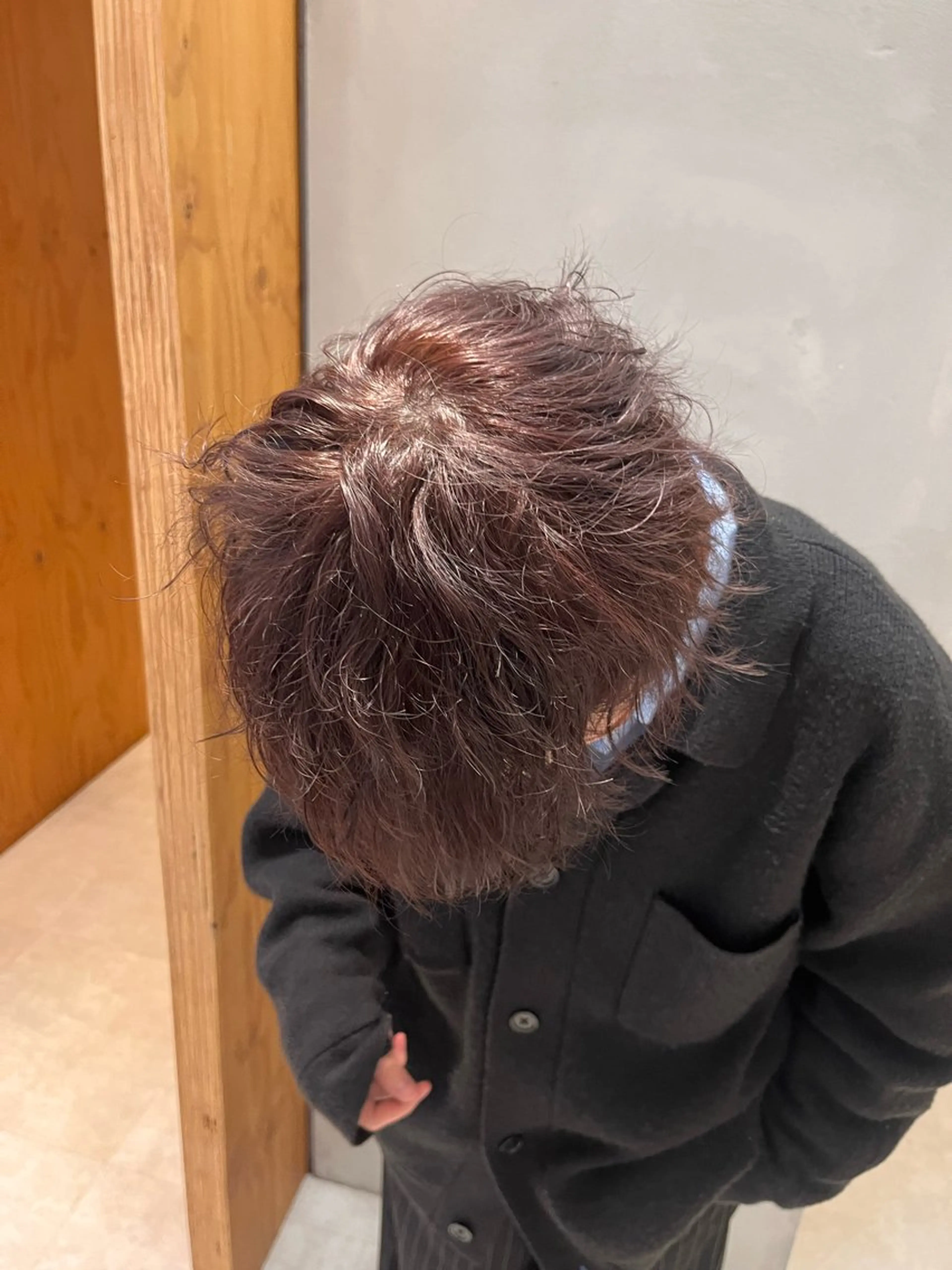 ショート ピンクブラウン ヘアカラー 田中 もも🍑のヘアスタイル