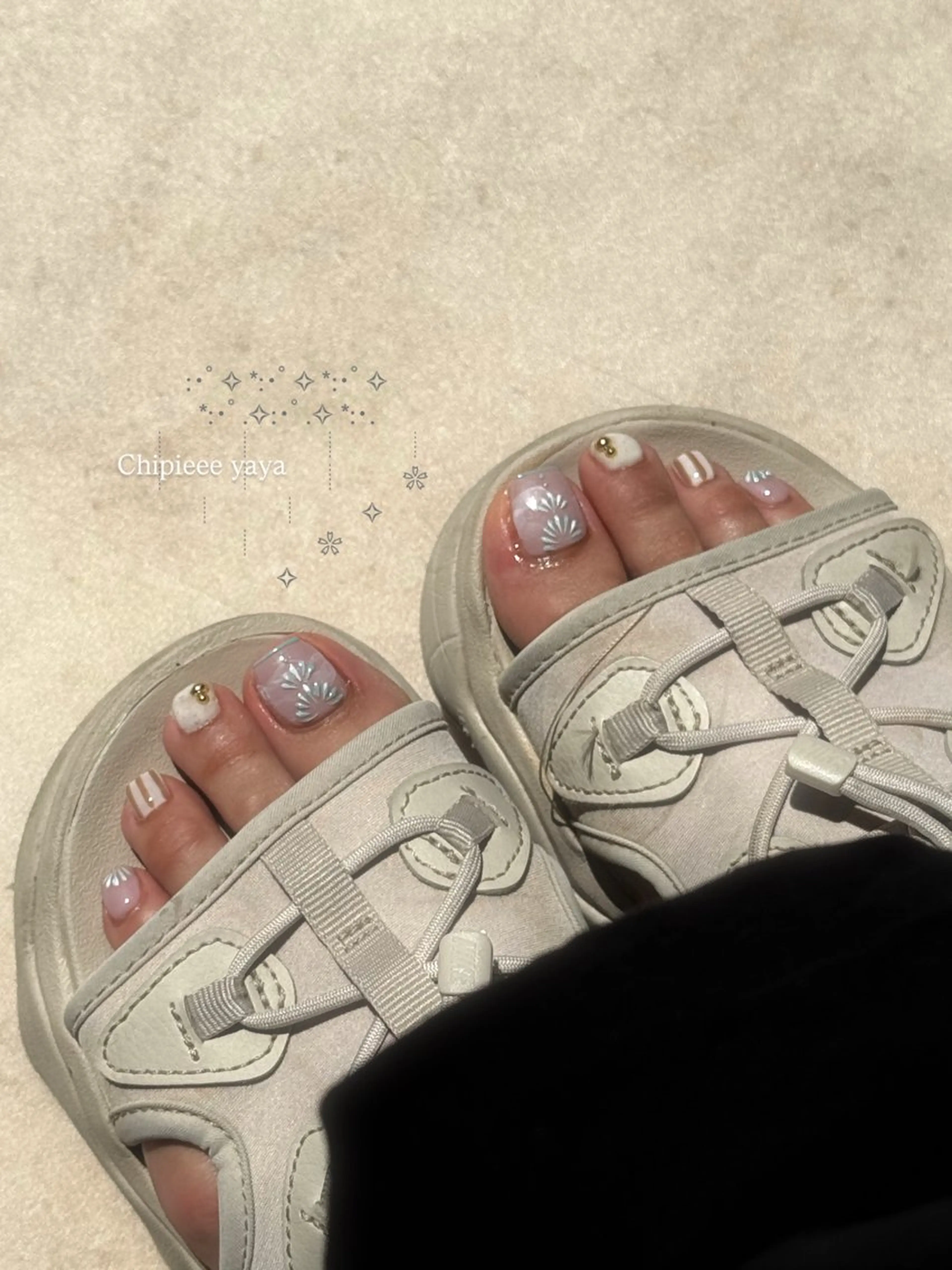 ネイル フットネイル Chipieee yayaのネイルデザイン