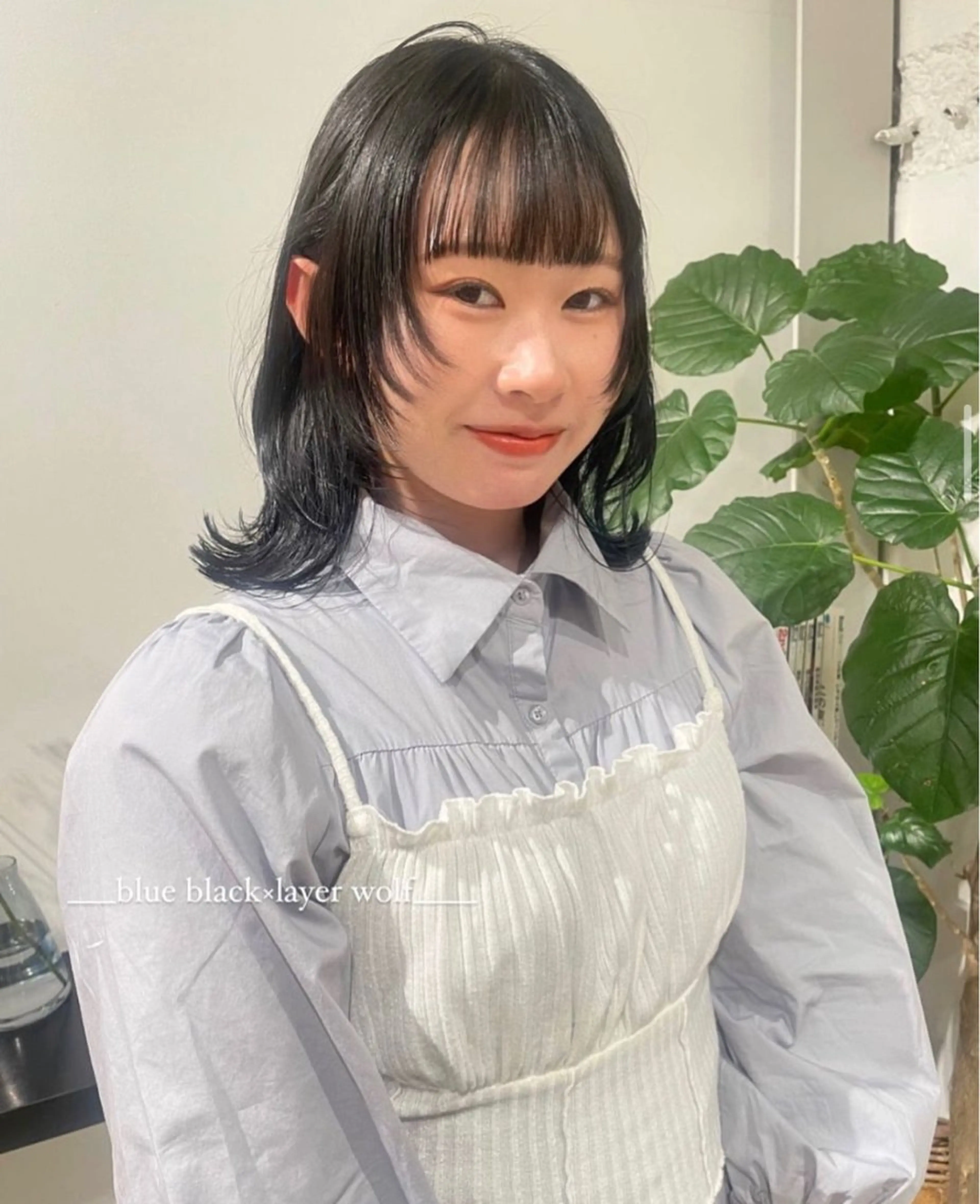 セミロング カラー カット ヘアカラー ウルフ/似合わせ レイヤー/RIHOのヘアスタイル